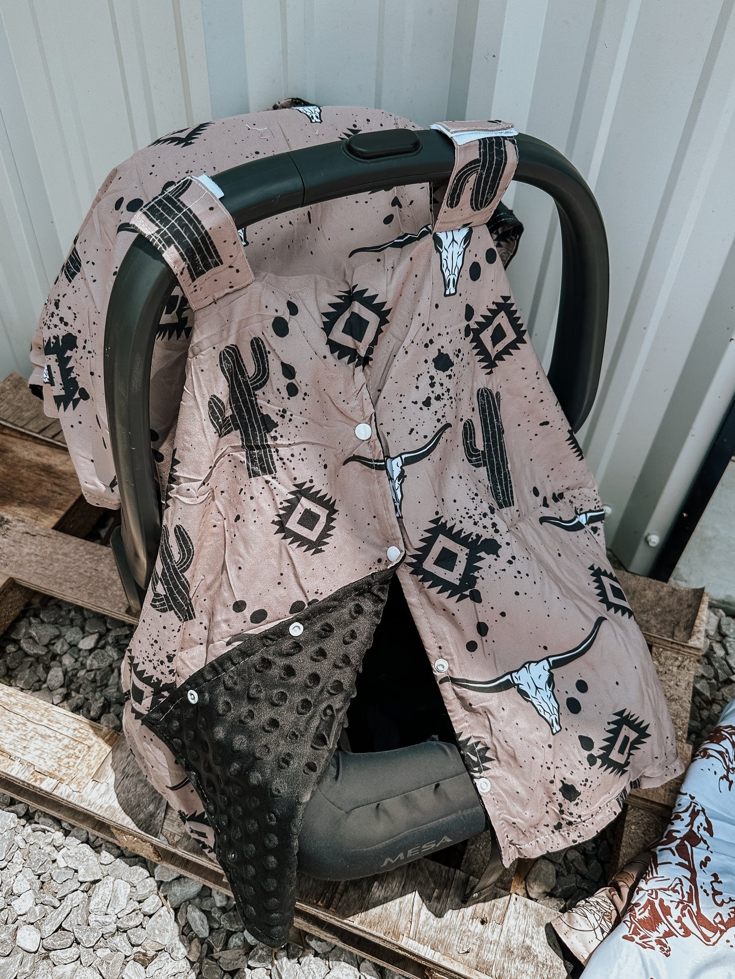 Longhorn Cactus Car Seat Cover