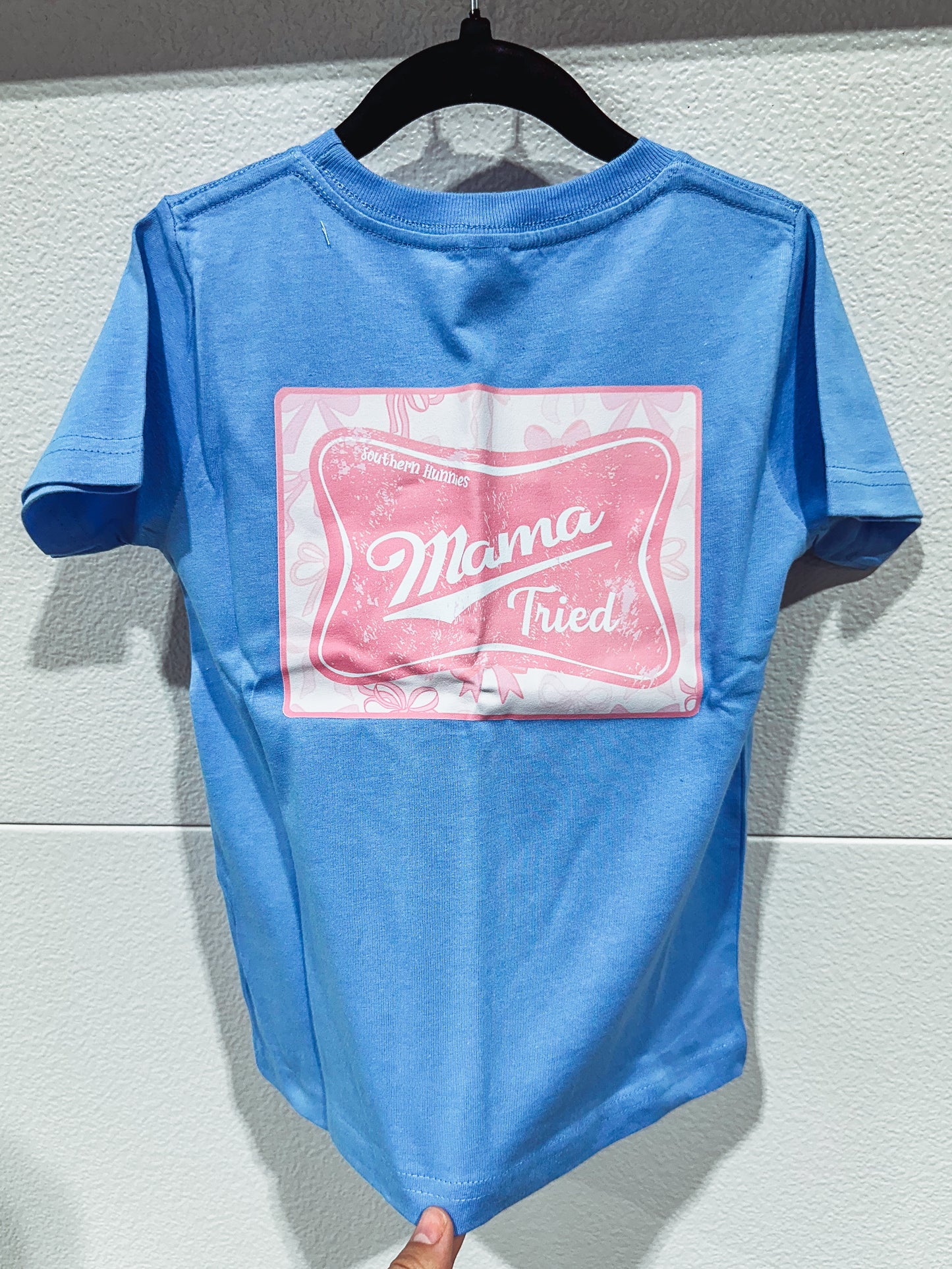 Mama Tried Youth Tee in Blue