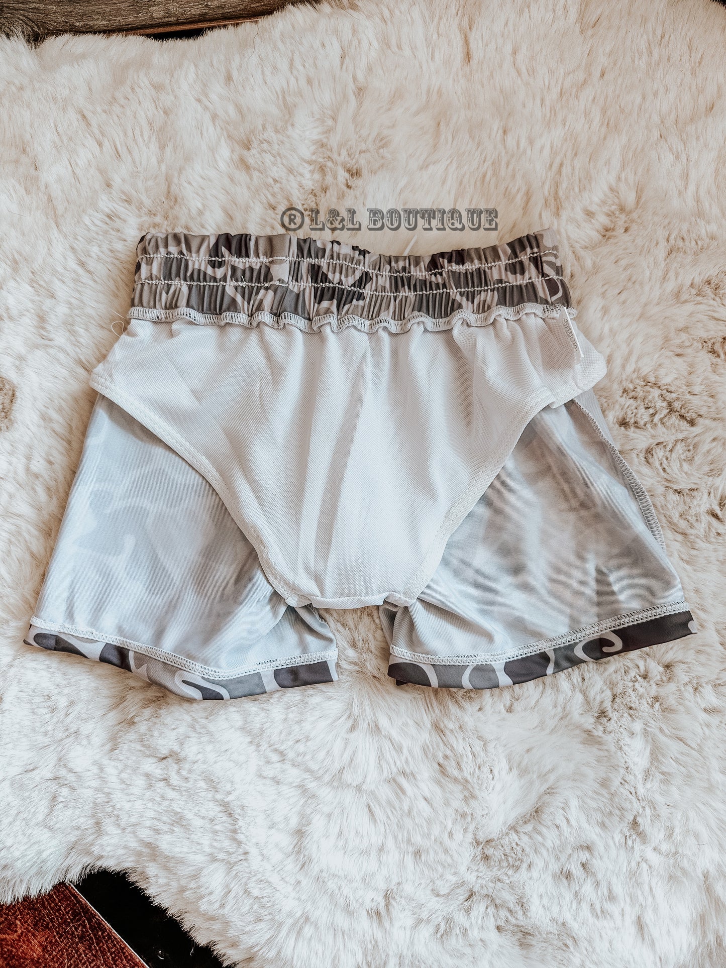Old School Camo Swim Trunks