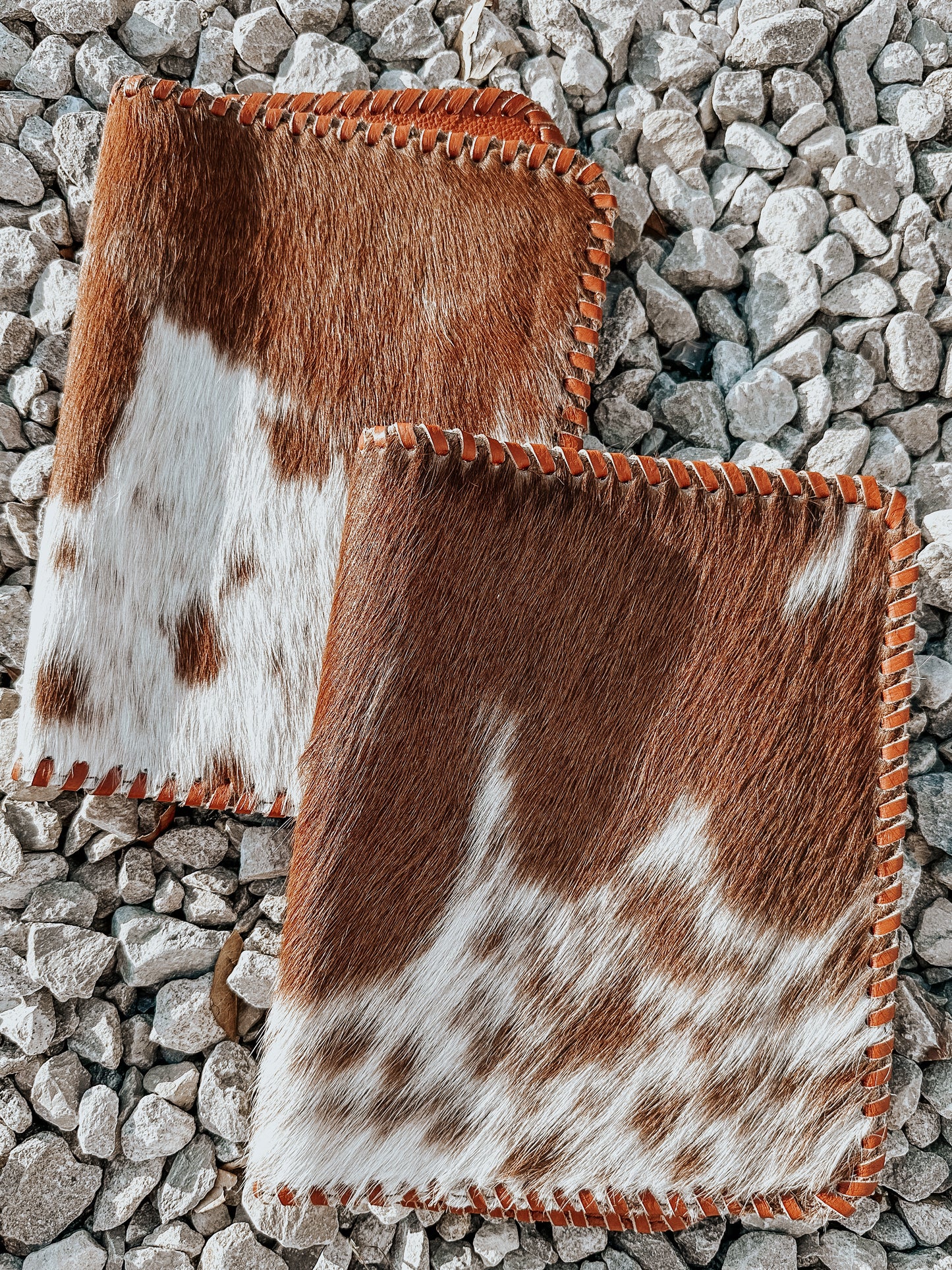 Cowhide Buckstitch Bible Cover