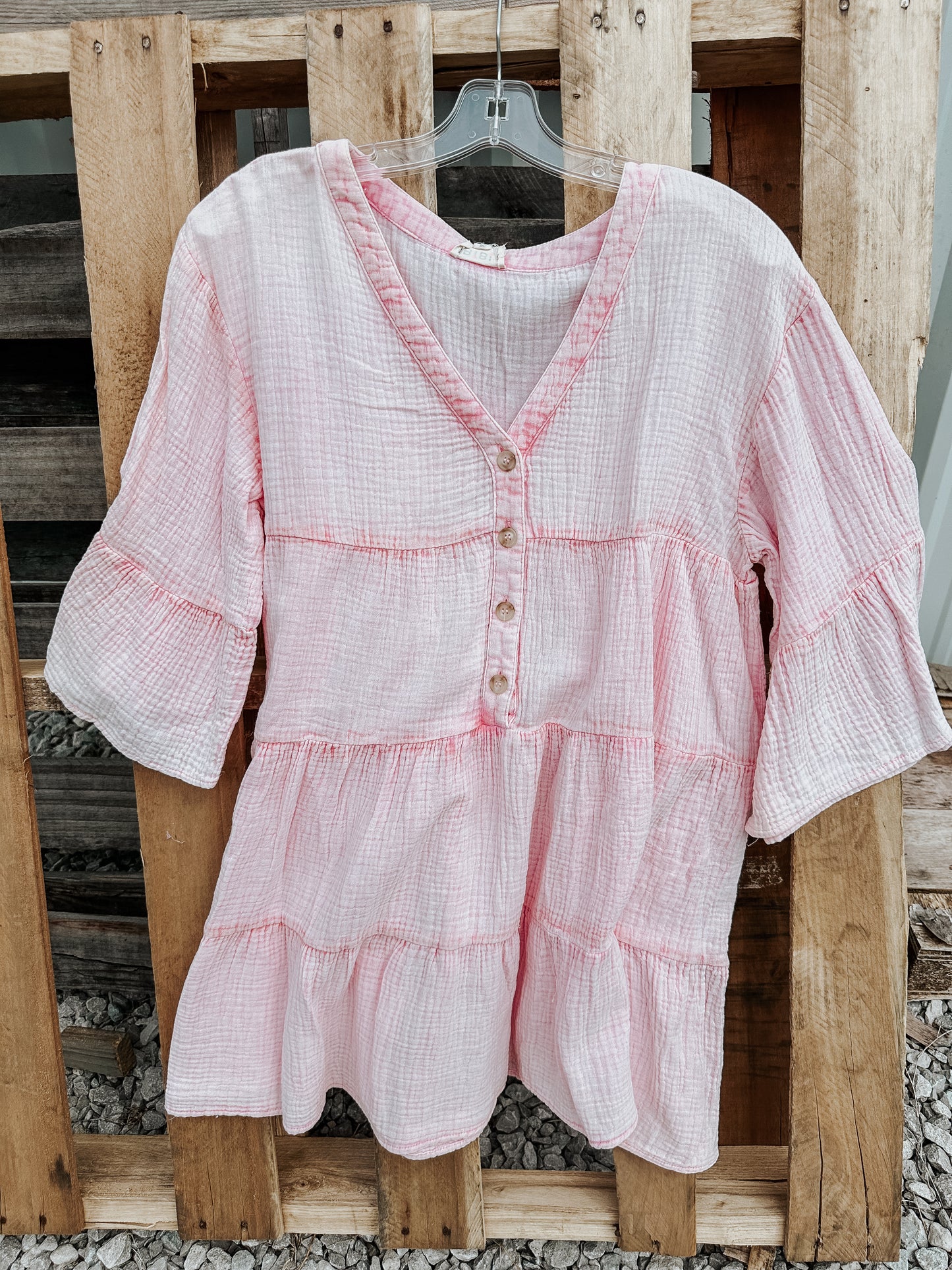 Mineral Pink Mini Dress