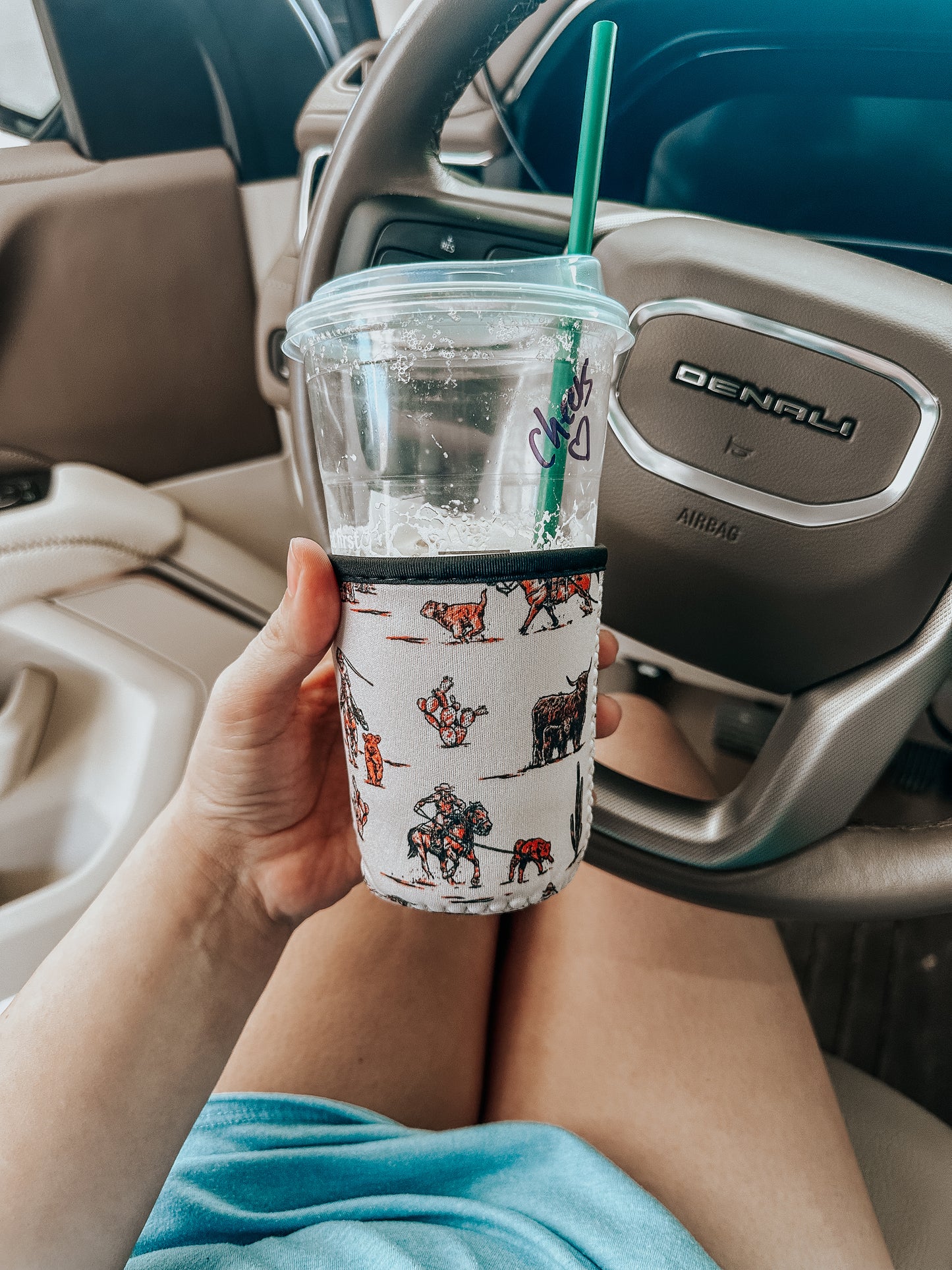 Rope Em Latte Koozie