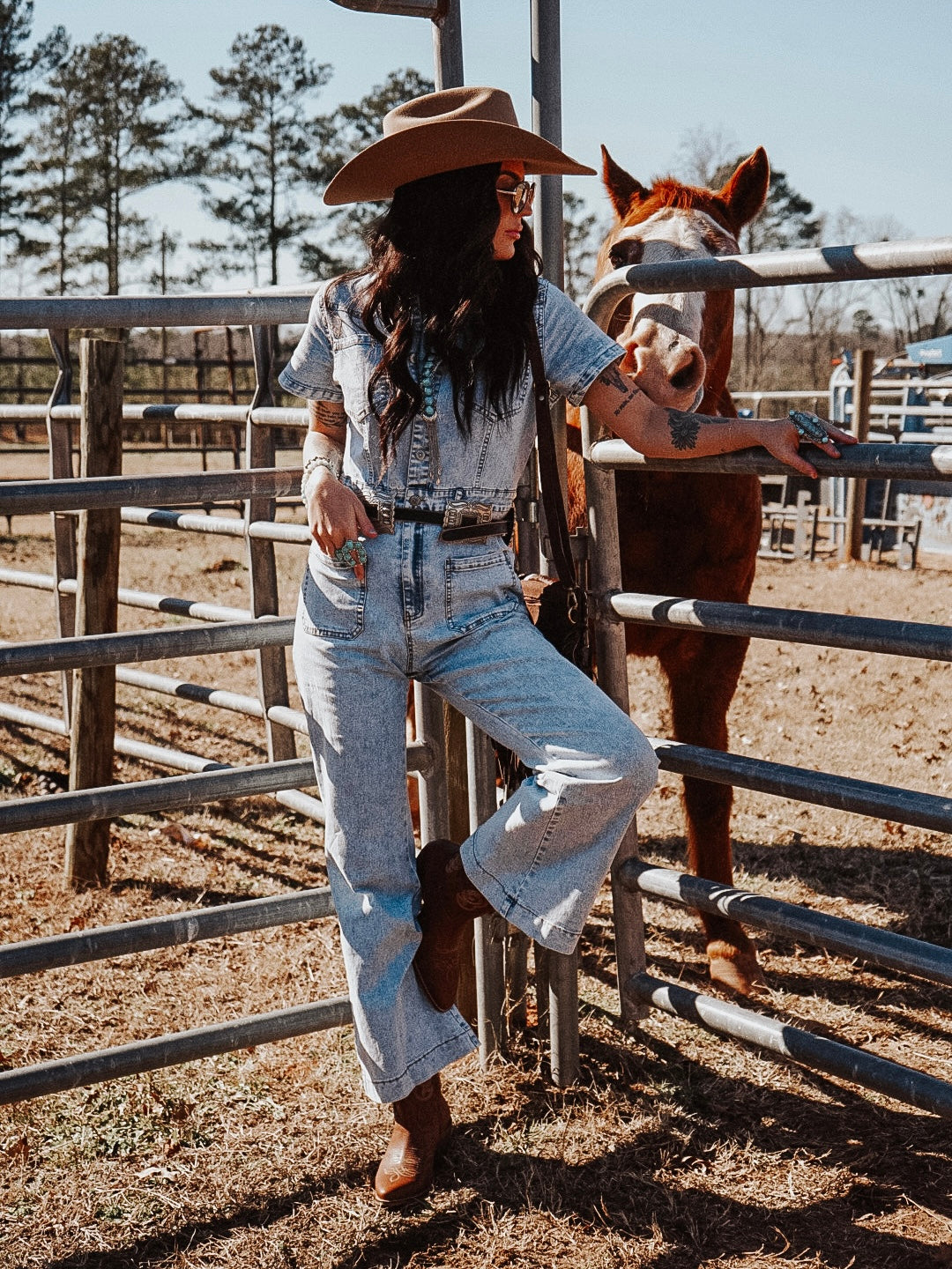 Stone Wash Denim Jumper