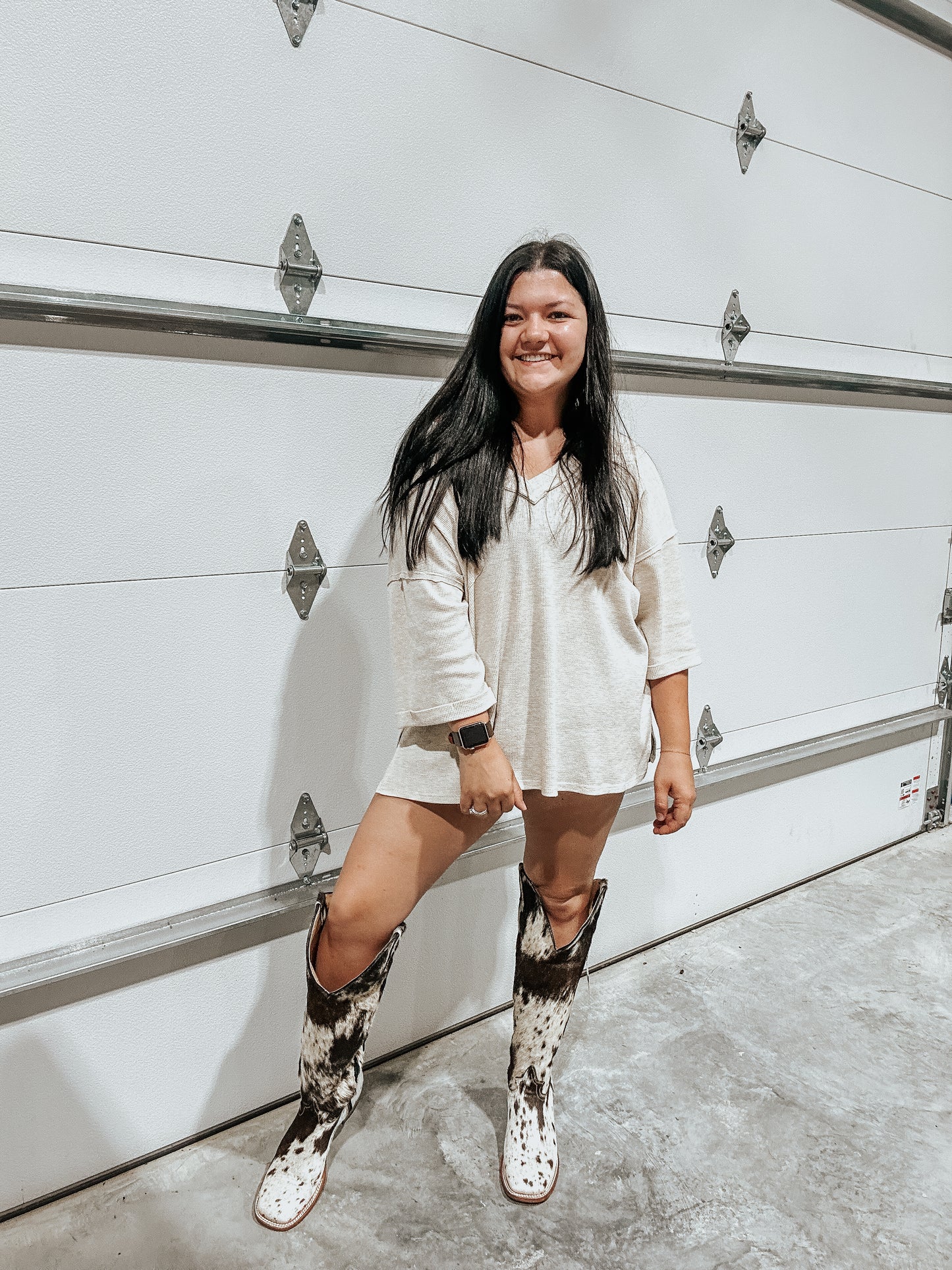 Knee High Square Toe Boots