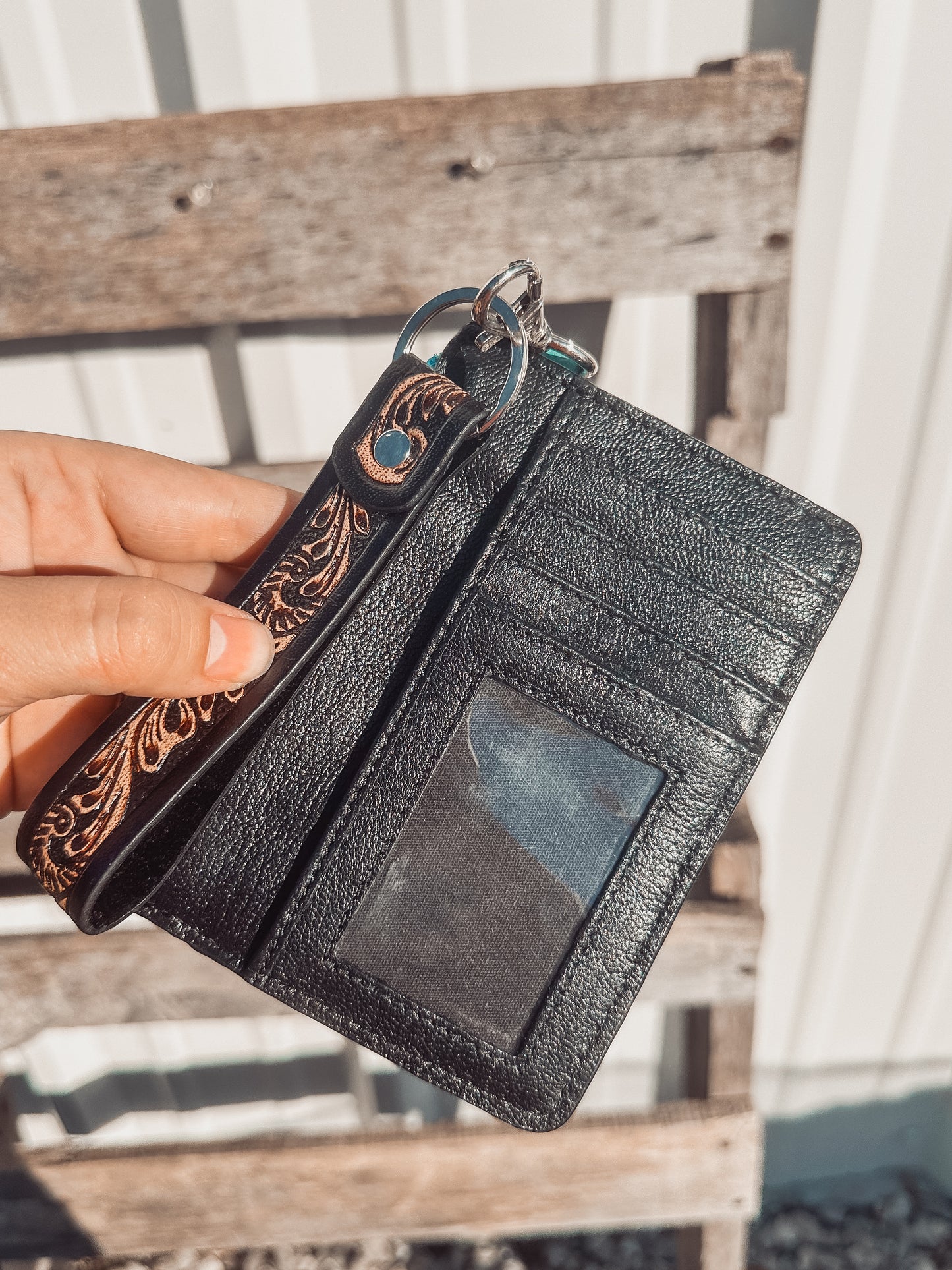 Prickly Pride Card Holder Keychain