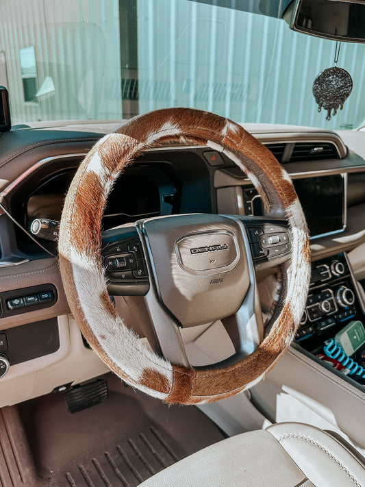 All Cowhide Steering Wheel Cover