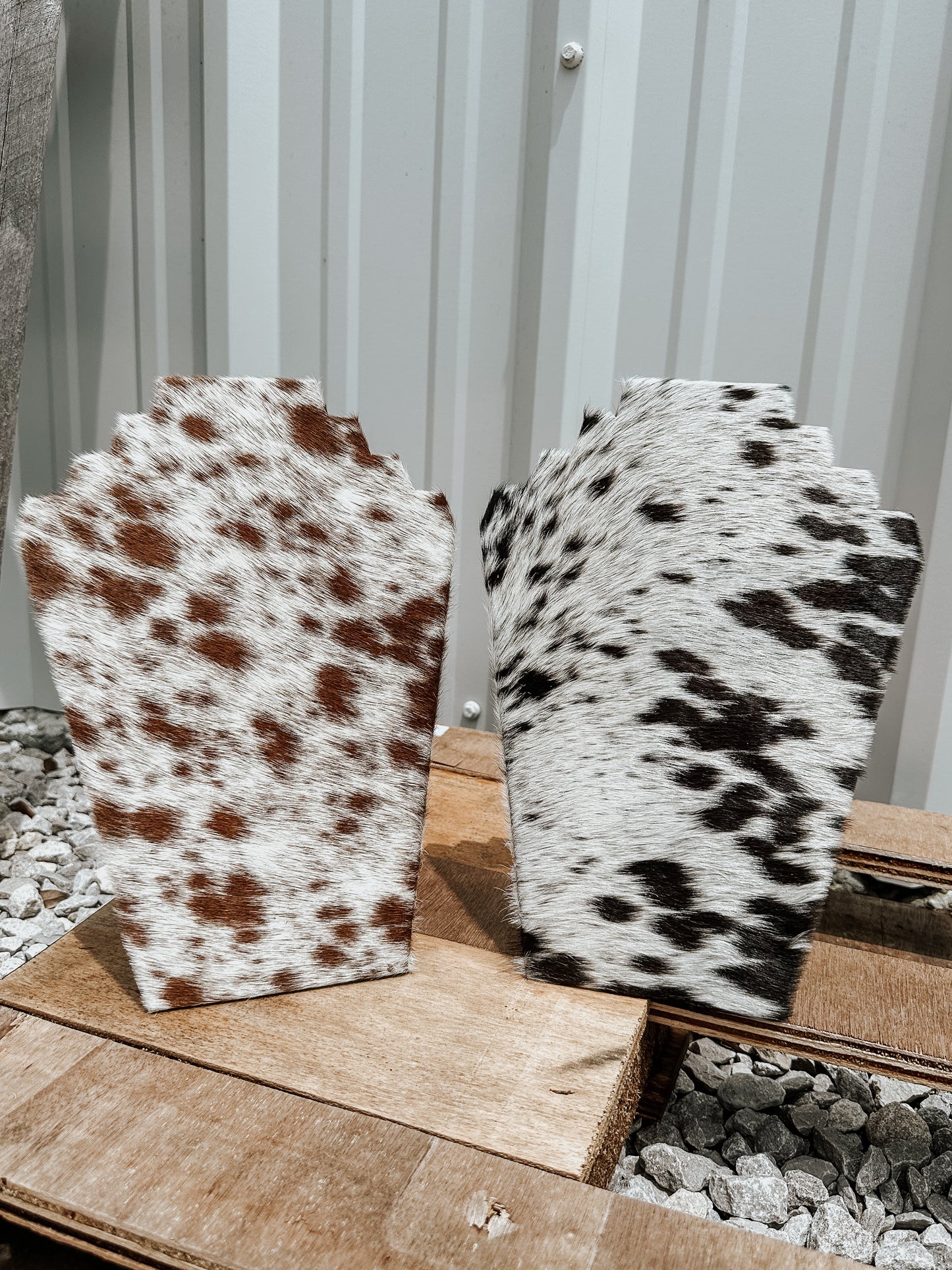 Cowhide Necklace Stand