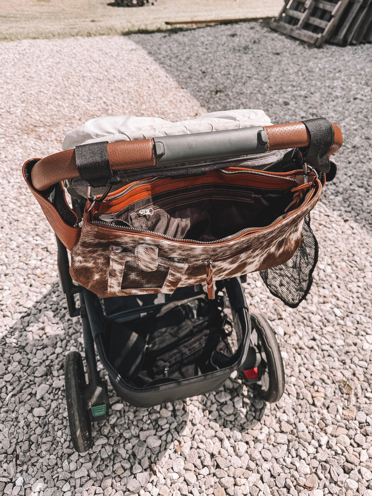 Cowhide Stroller Bag PREORDER