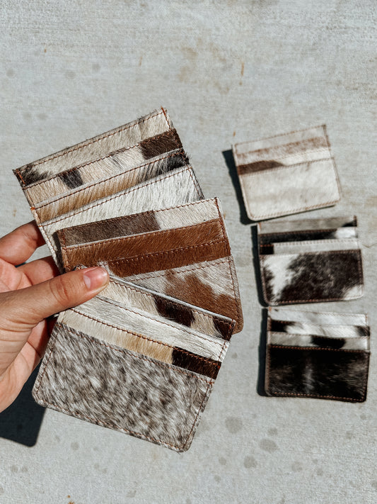 Cowhide Card Holder