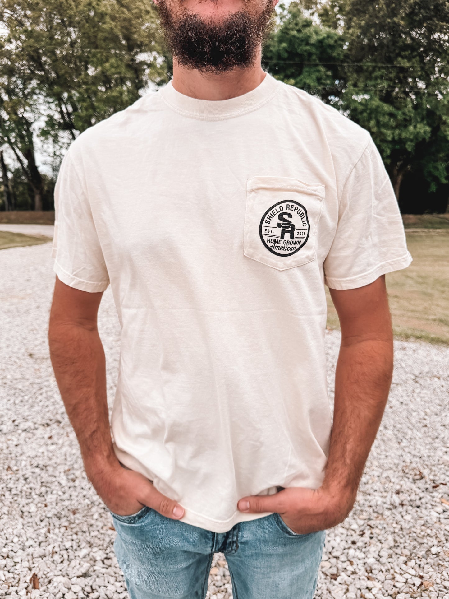 Shield Republic Men’s Tee ~ Medium Rare