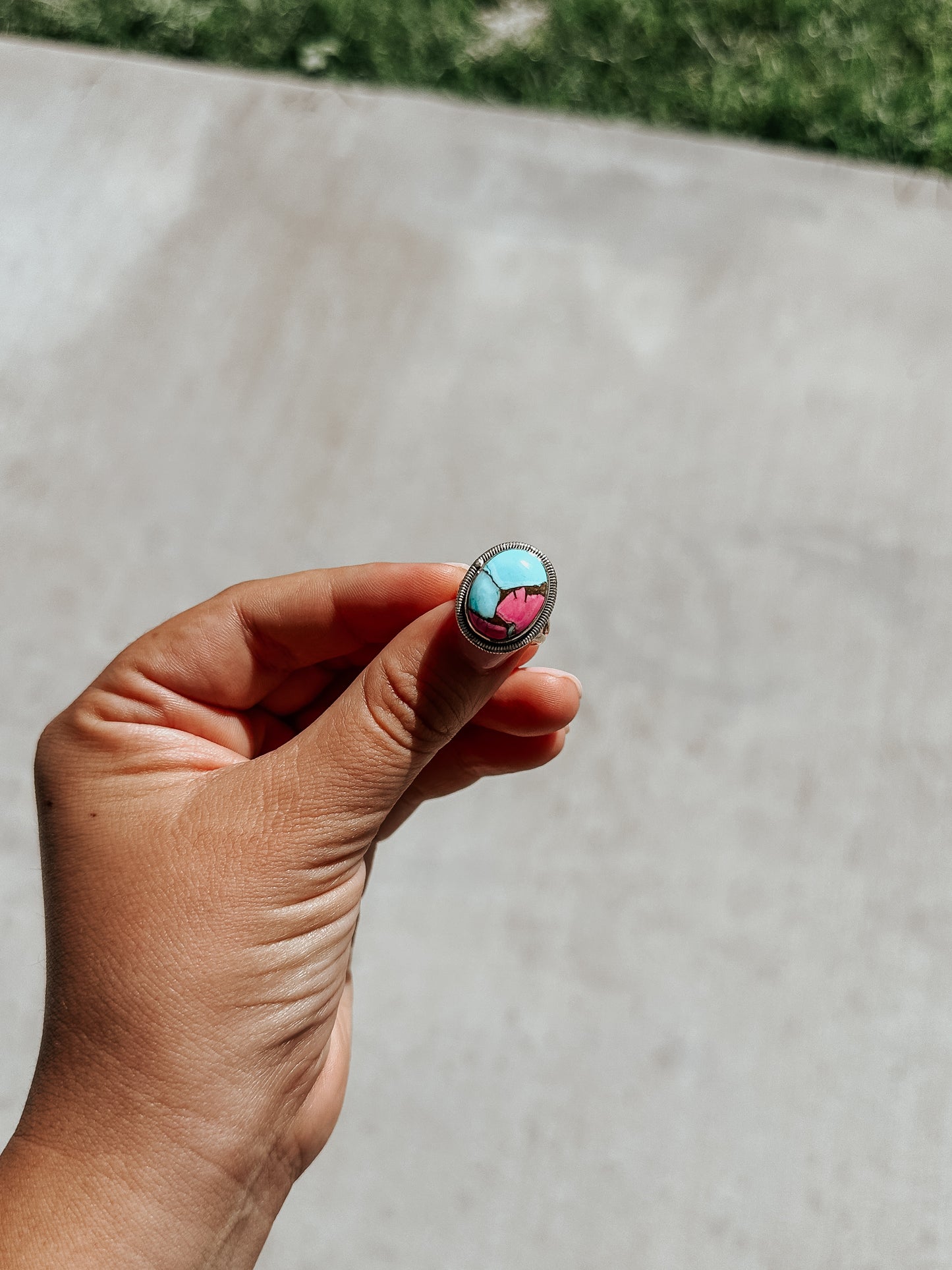 Candy Stone Genuine Ring (size 7)