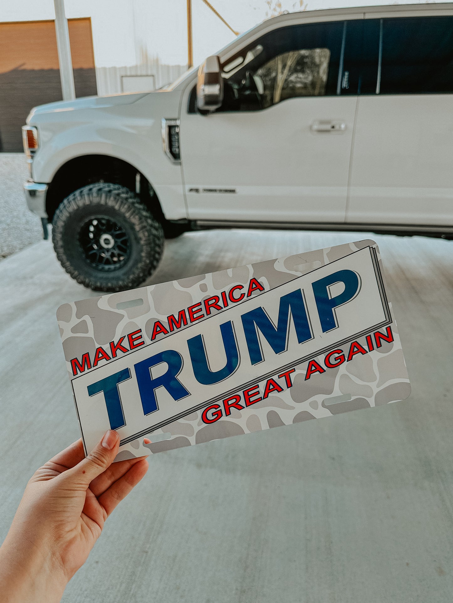 Plate Tag - Camo MAGA