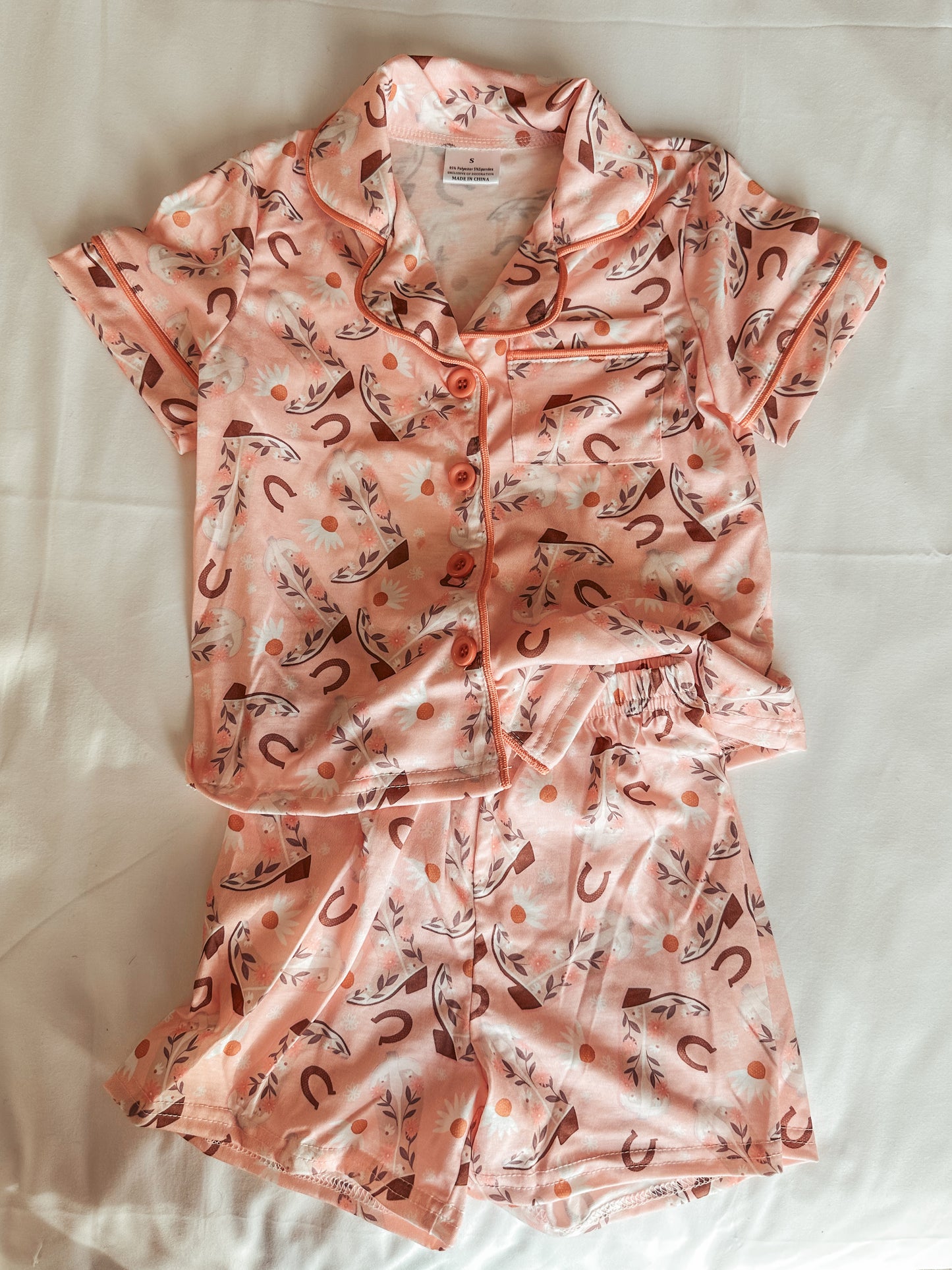 Mommy & Me Flowers & Boots PJ Set