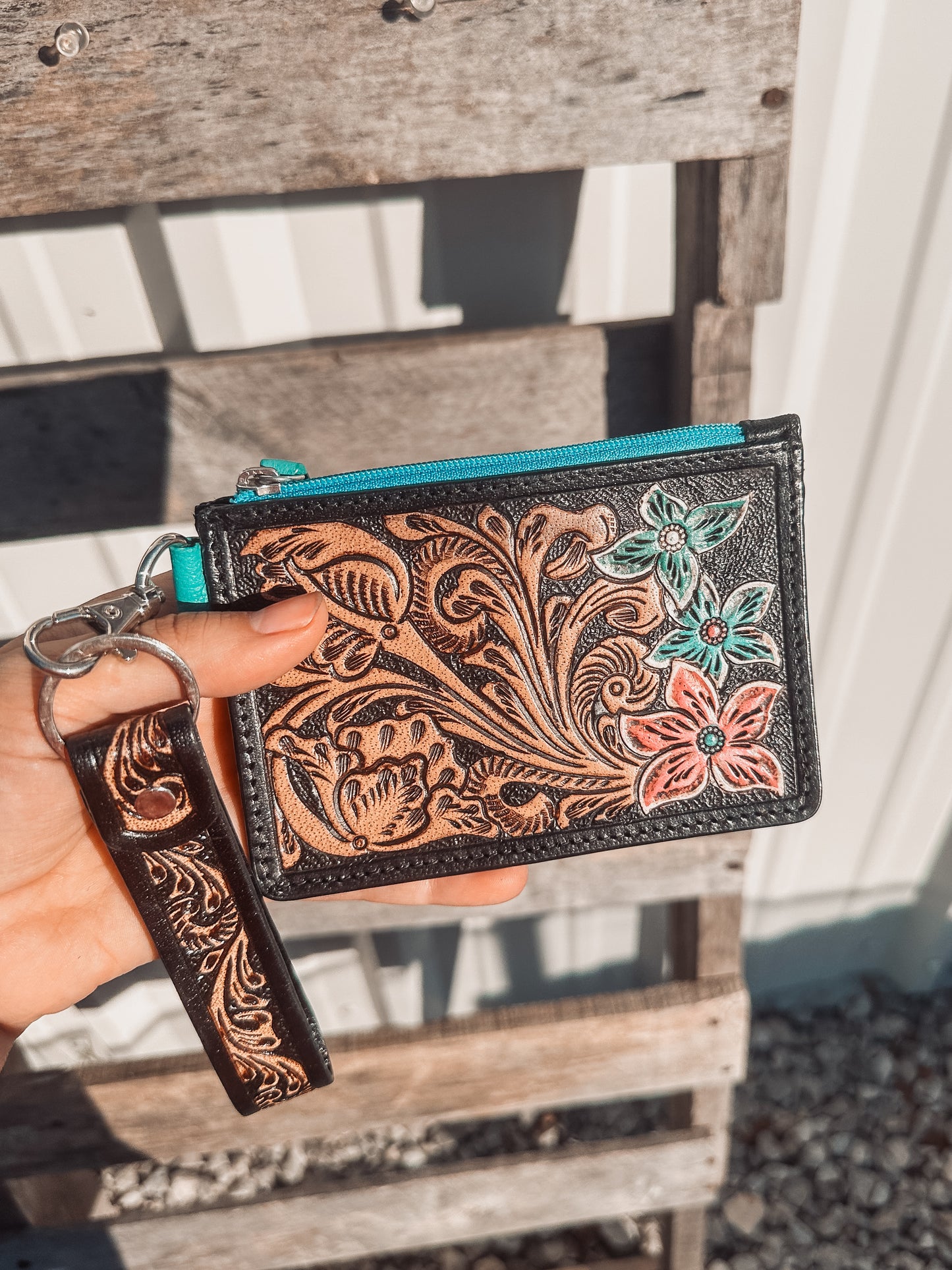 Prickly Pride Card Holder Keychain