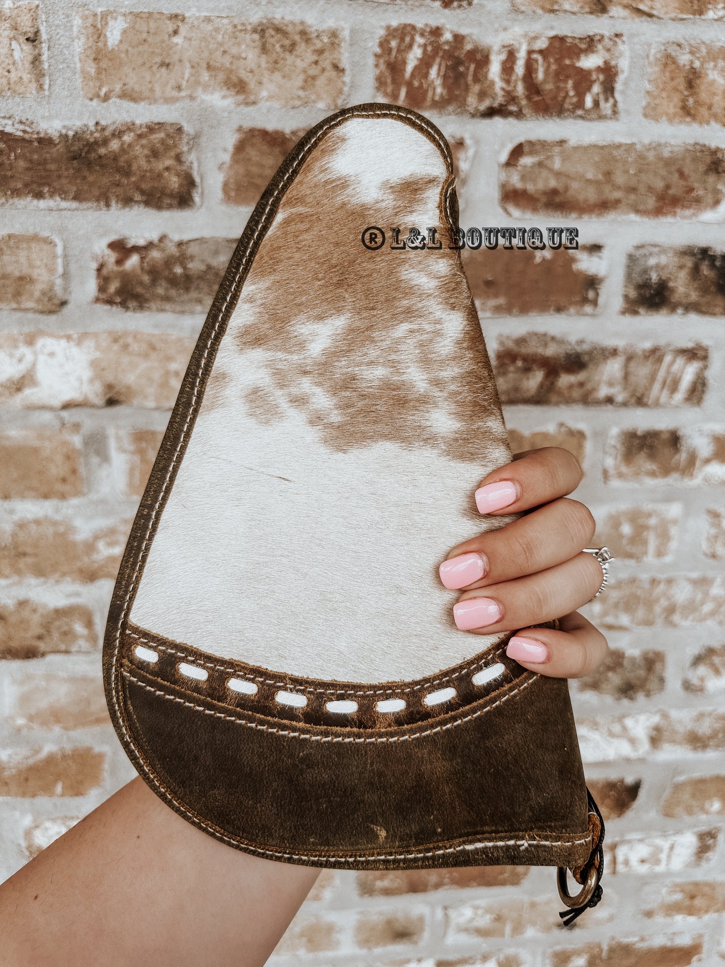 Dusty Brown Cowhide Gun Sleeve