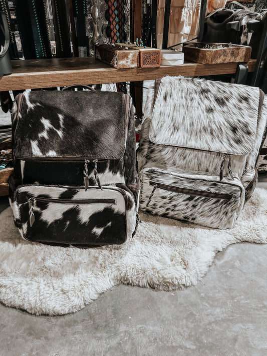 Kaufman Cowhide Backpack in Chocolate