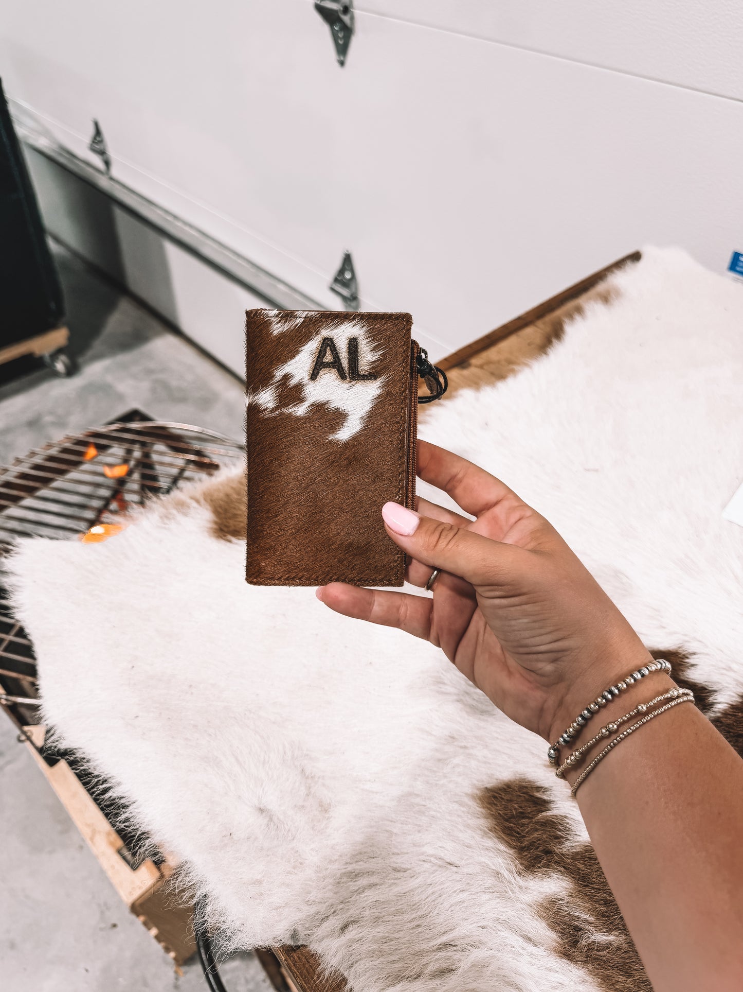 Bailey Ray Cowhide Card Holder