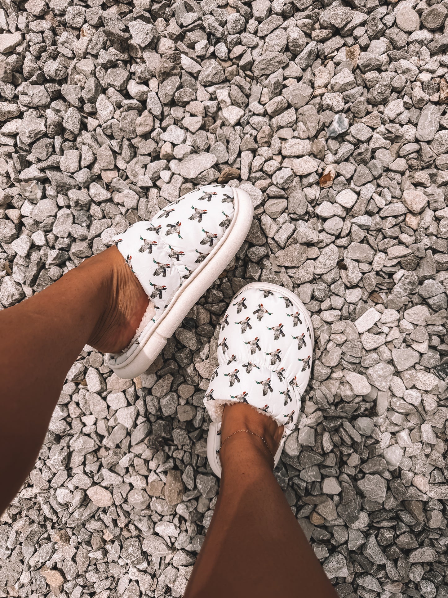 White Duck Slippers