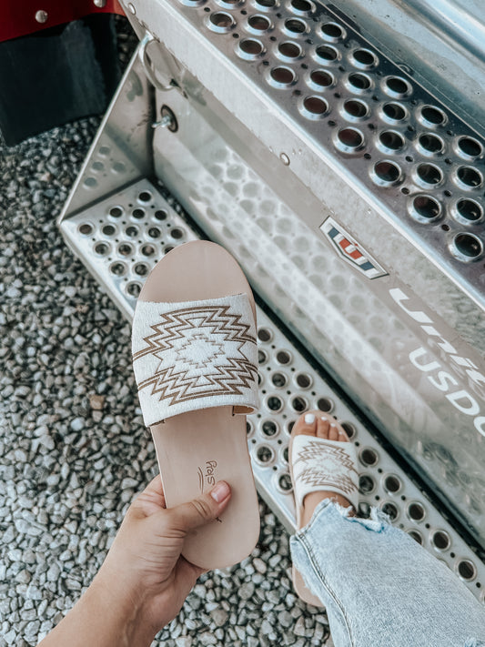 Azteca Cowhide Sandals