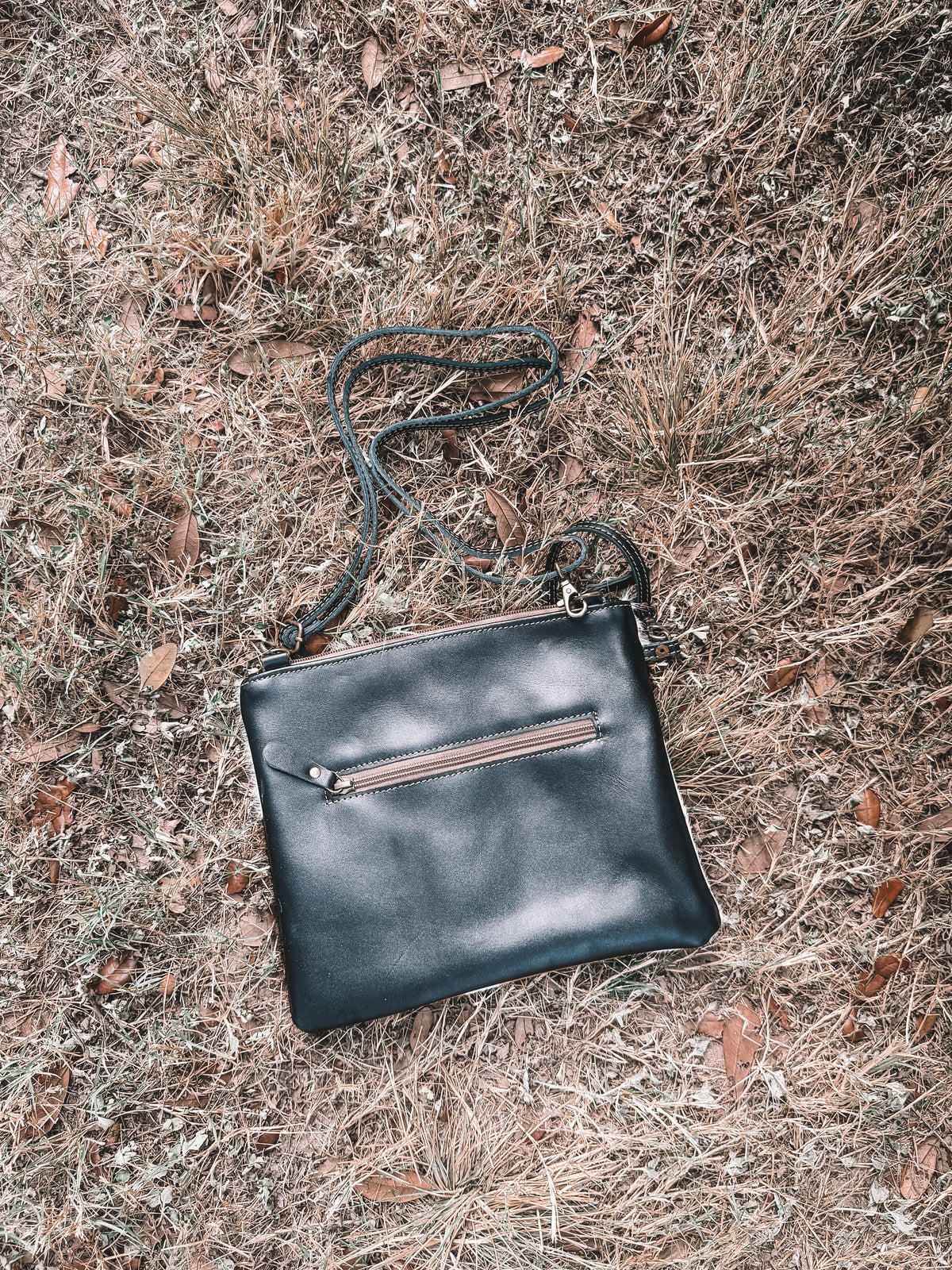 Ridge Cowhide Crossbody