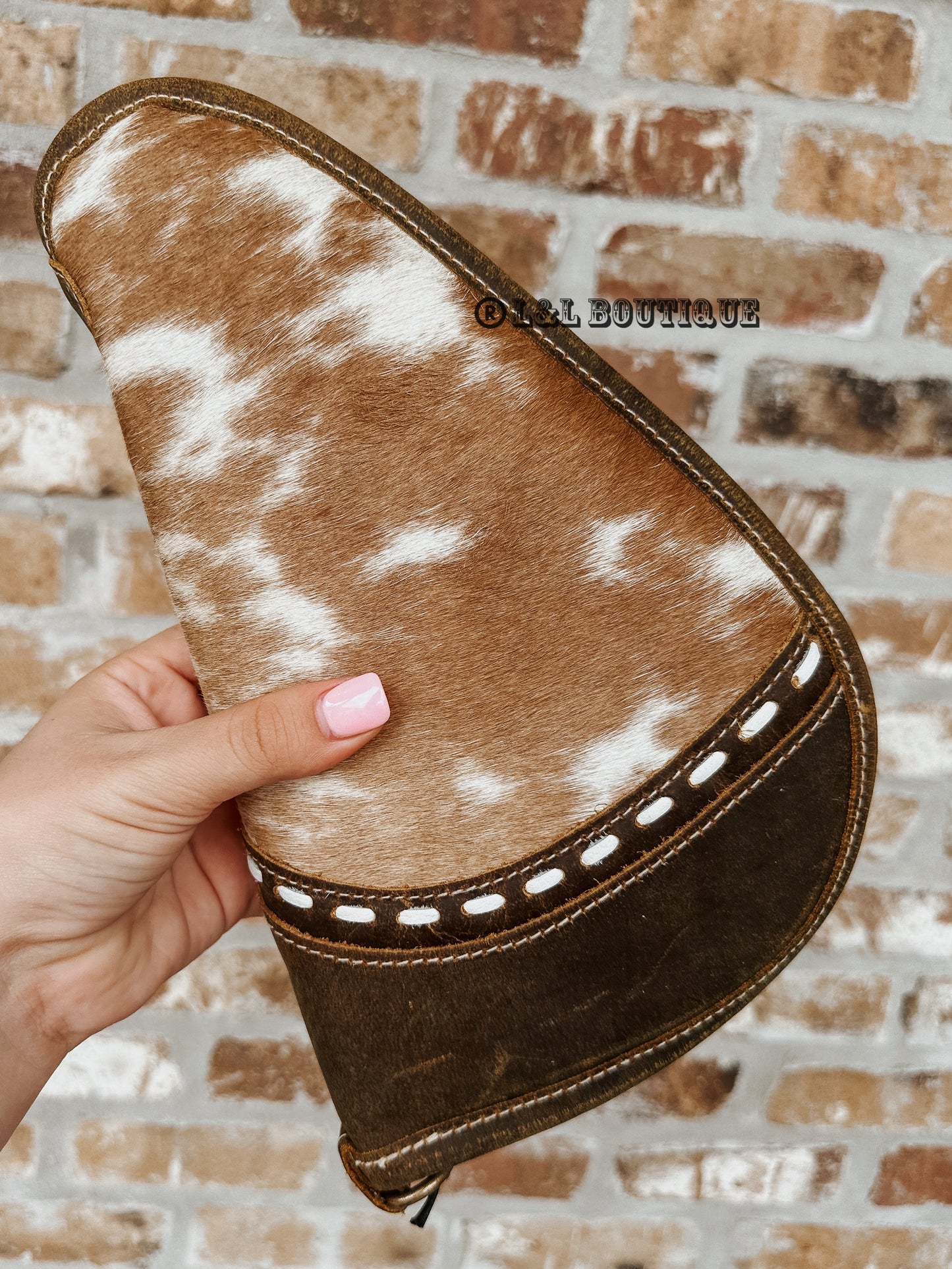 Dusty Brown Cowhide Gun Sleeve