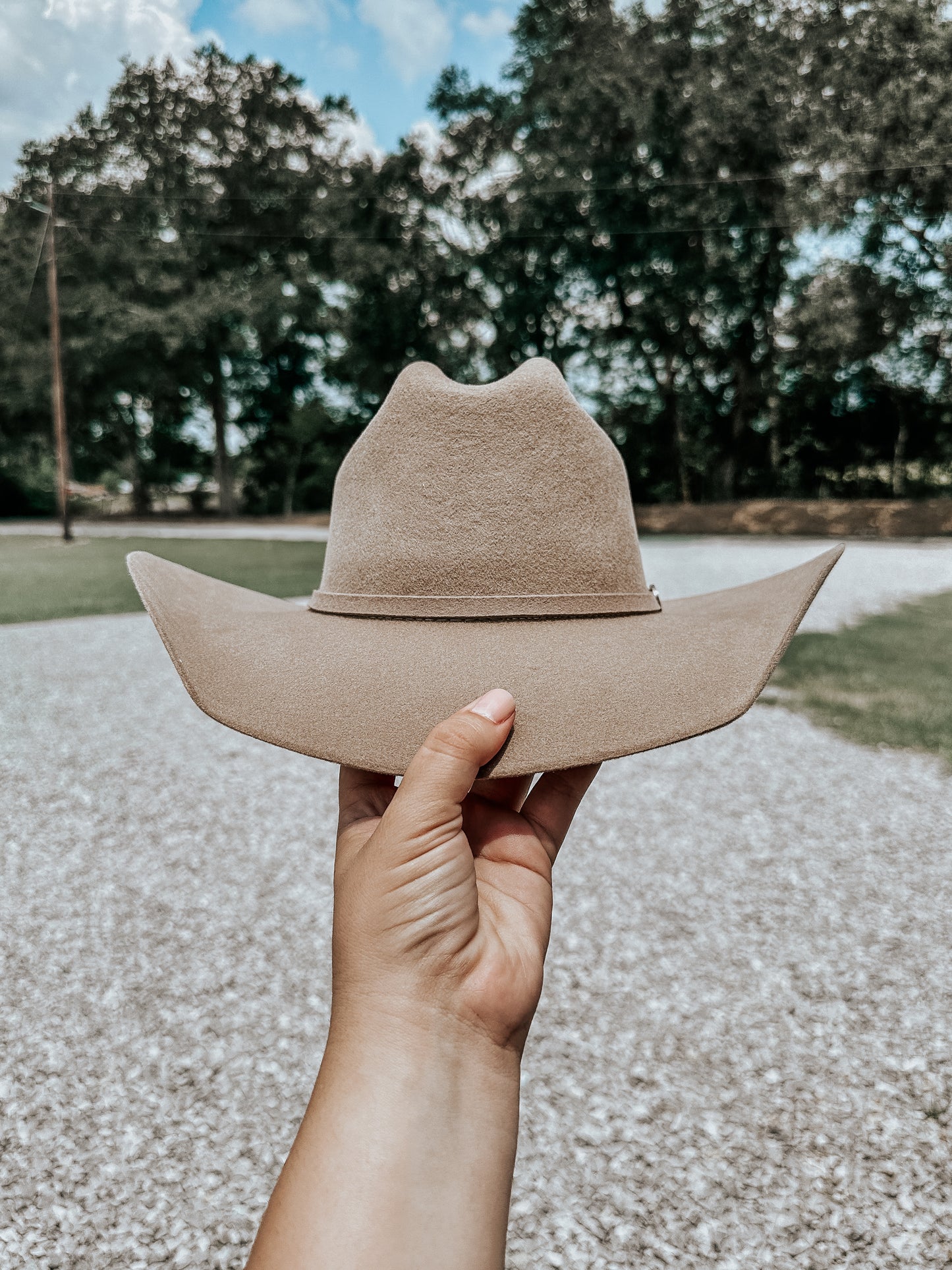Wool Cowboy Hat in Chestnut