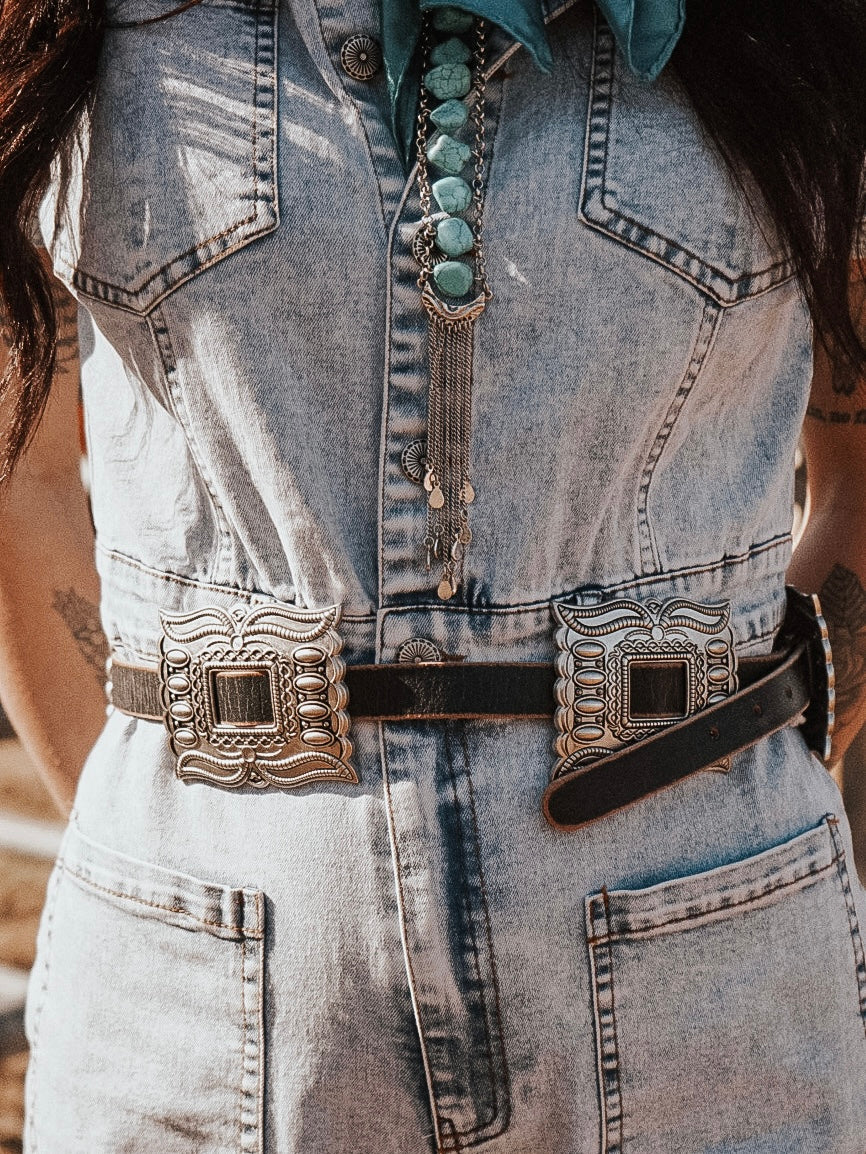 Stone Wash Denim Jumper