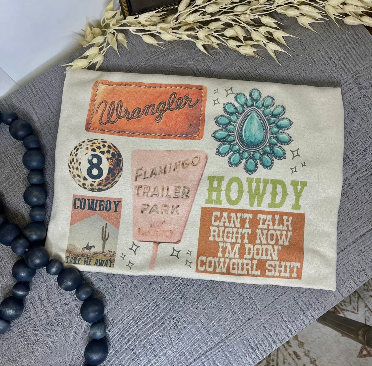 Cowgirl Collage Value Tee