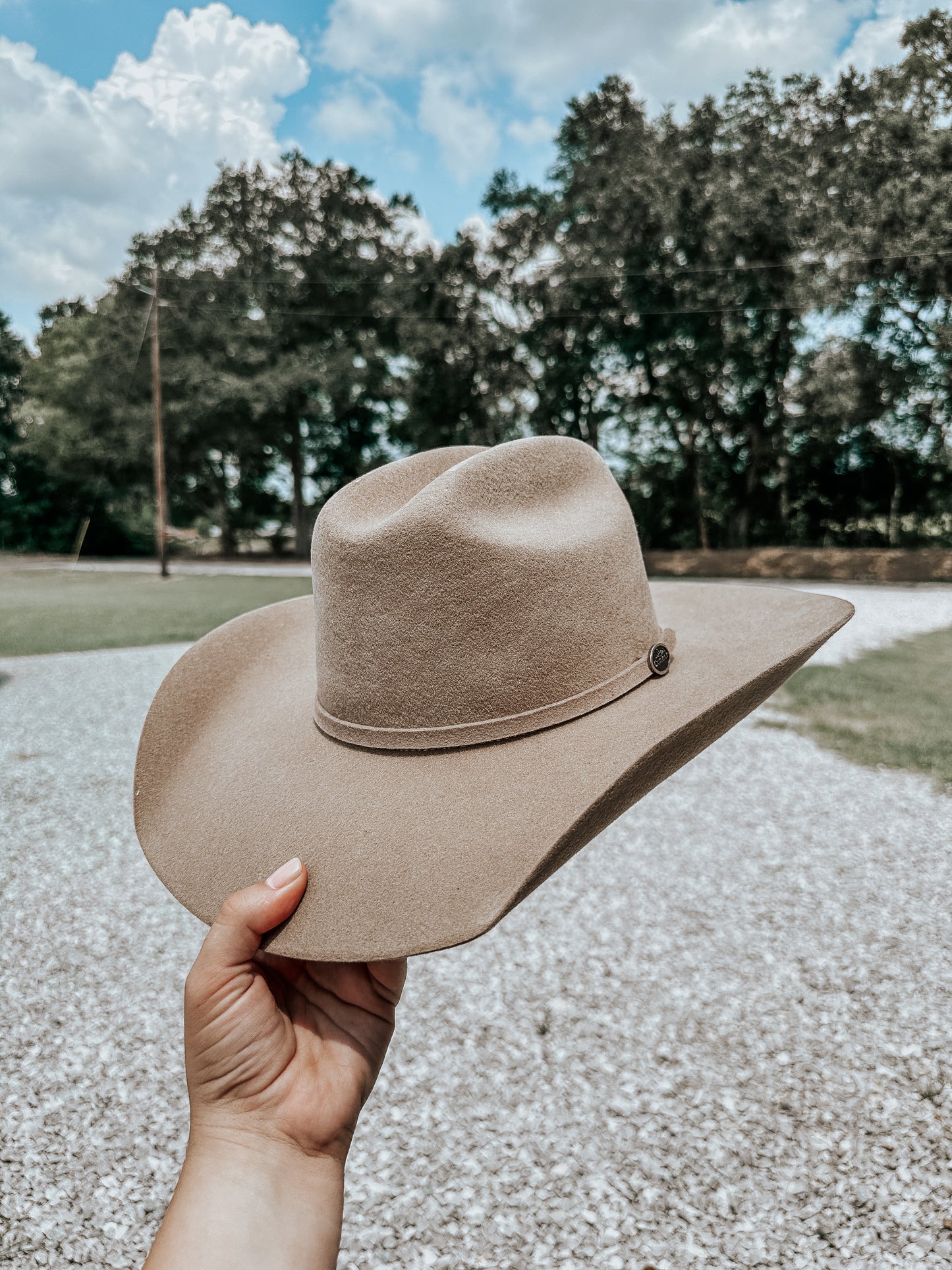 Wool Cowboy Hat in Chestnut