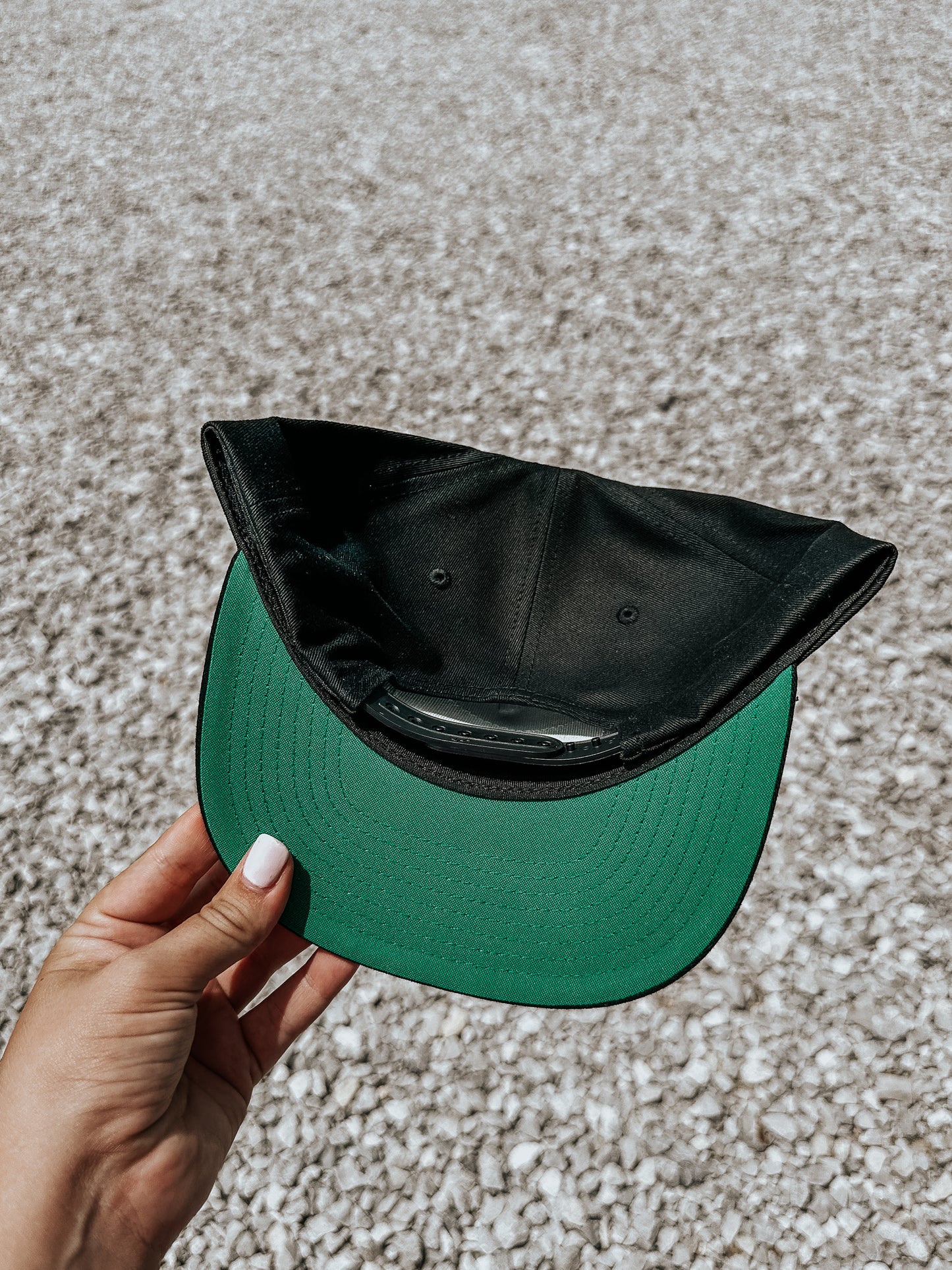 Cowhide Flat Bill Hat Black PREORDER