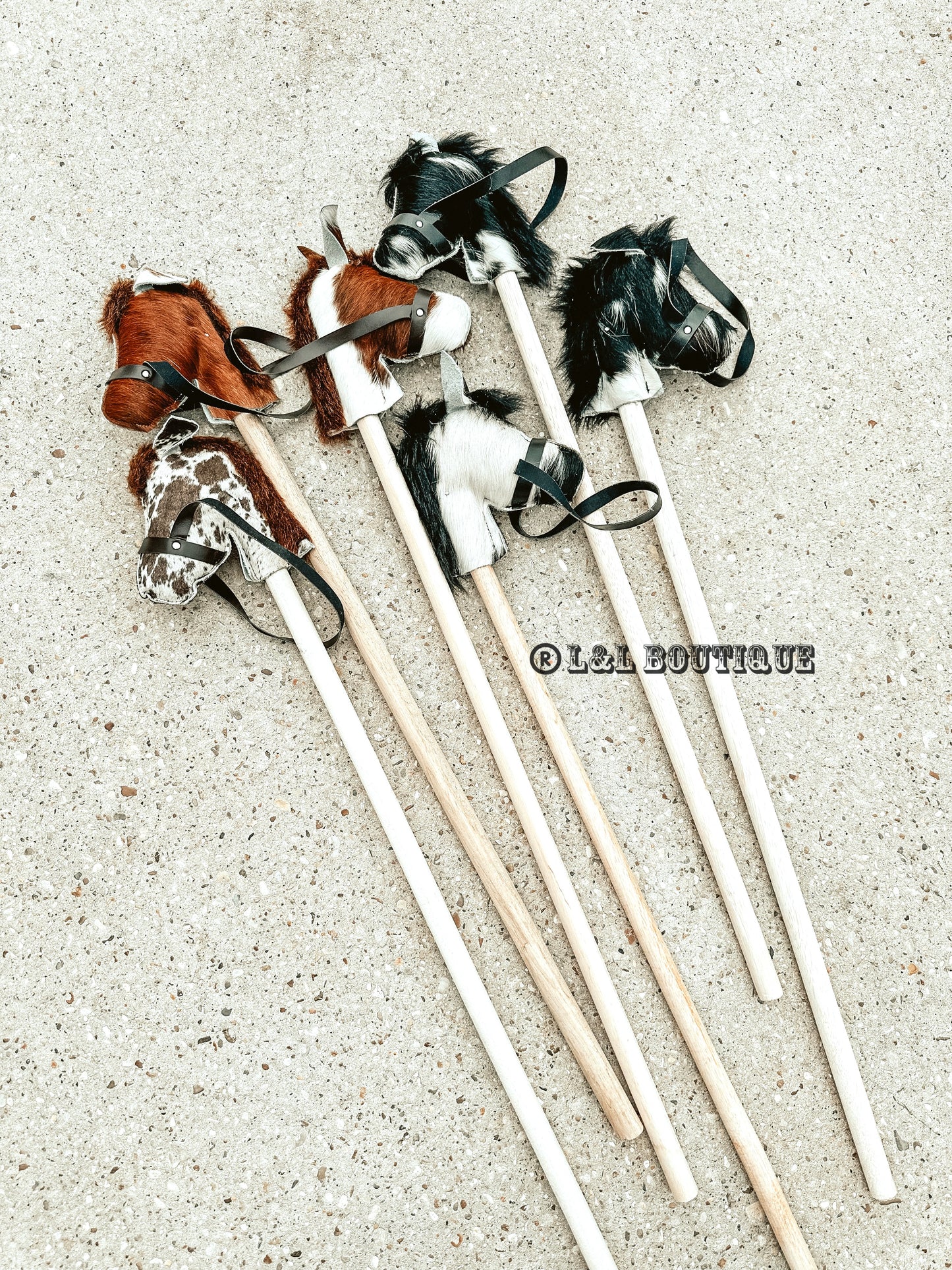 Cowhide Stick Horse