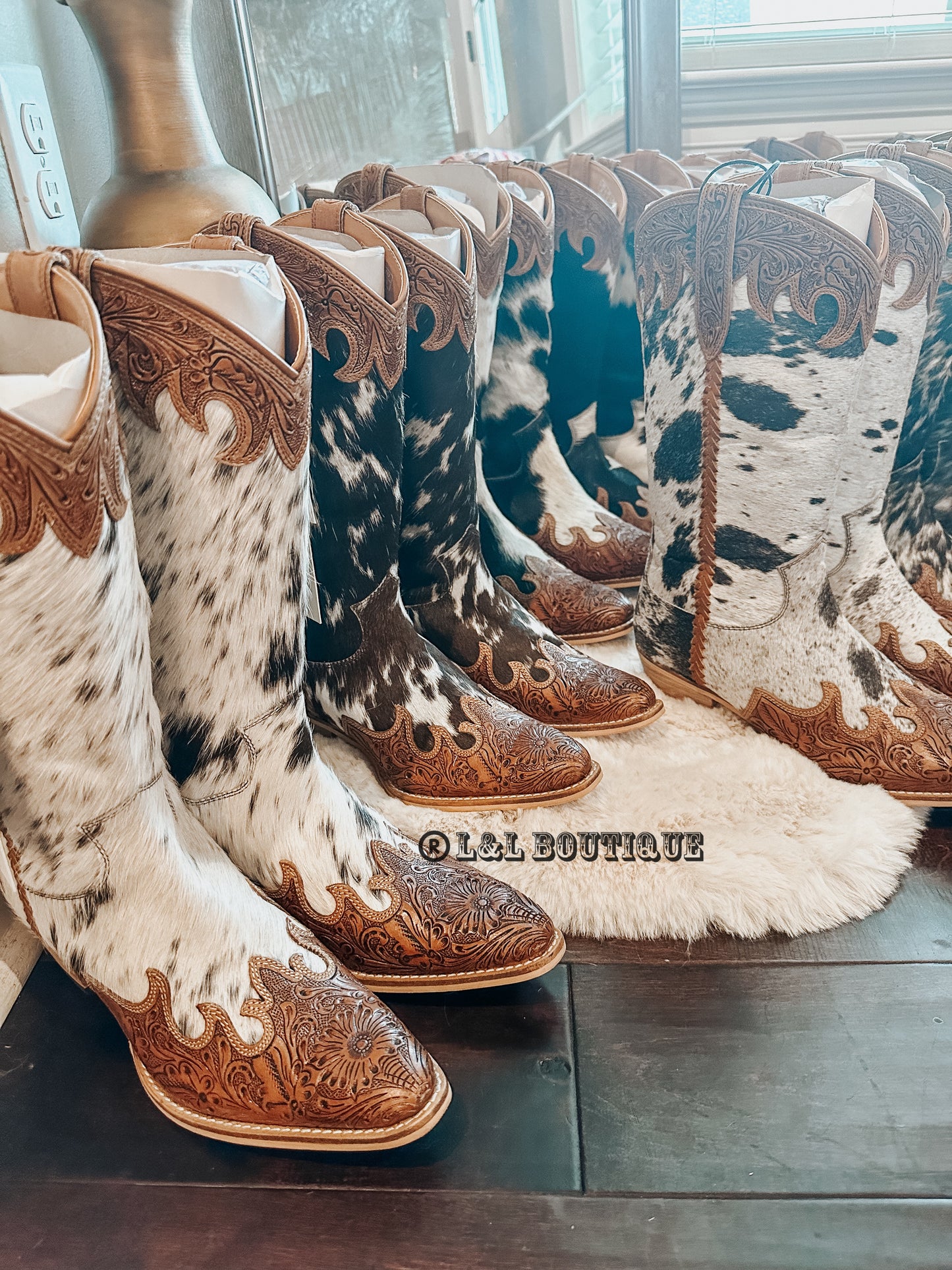 Adelaide Cowhide Leather Boots