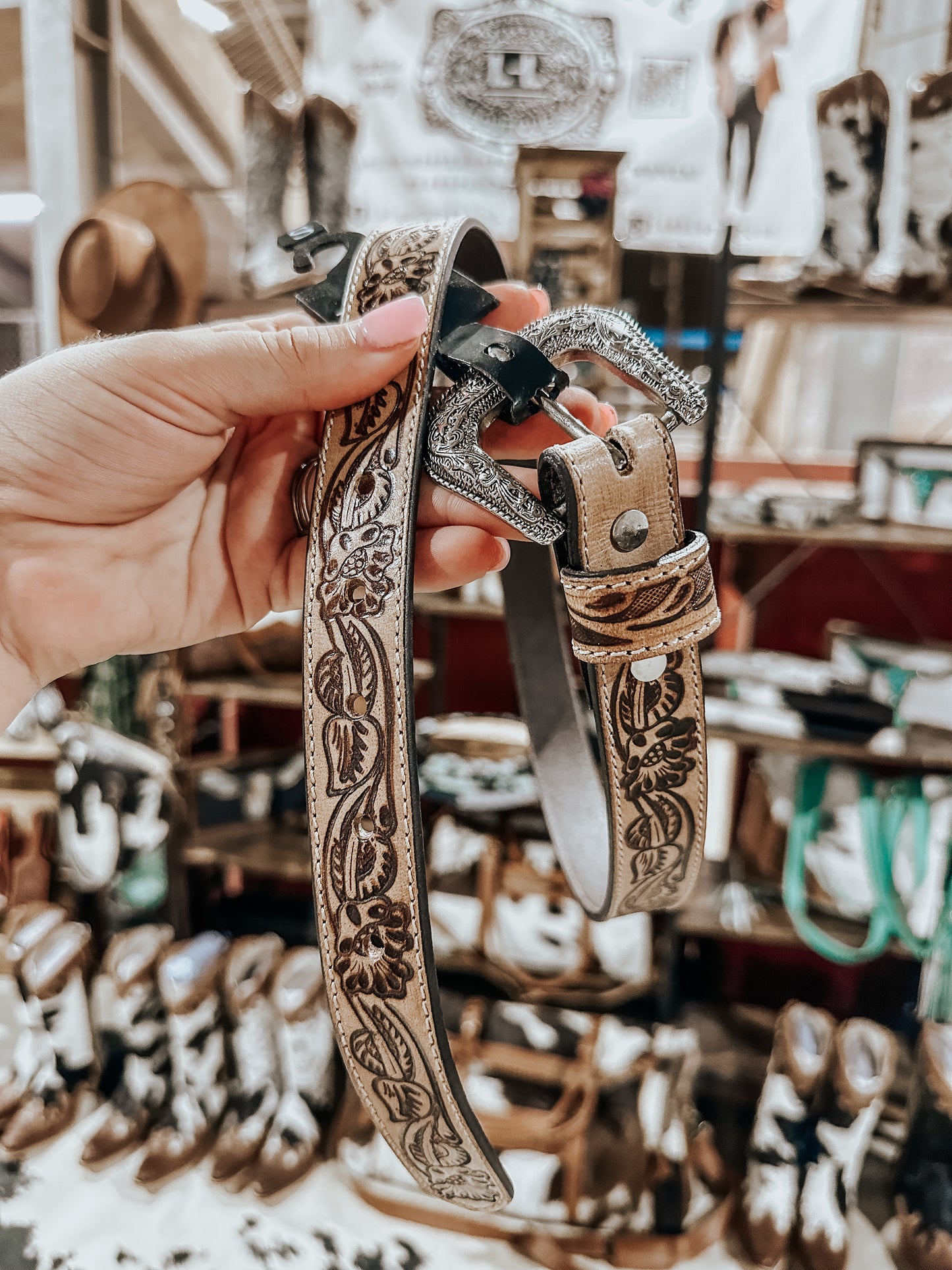 Rio Tooled Leather Belt