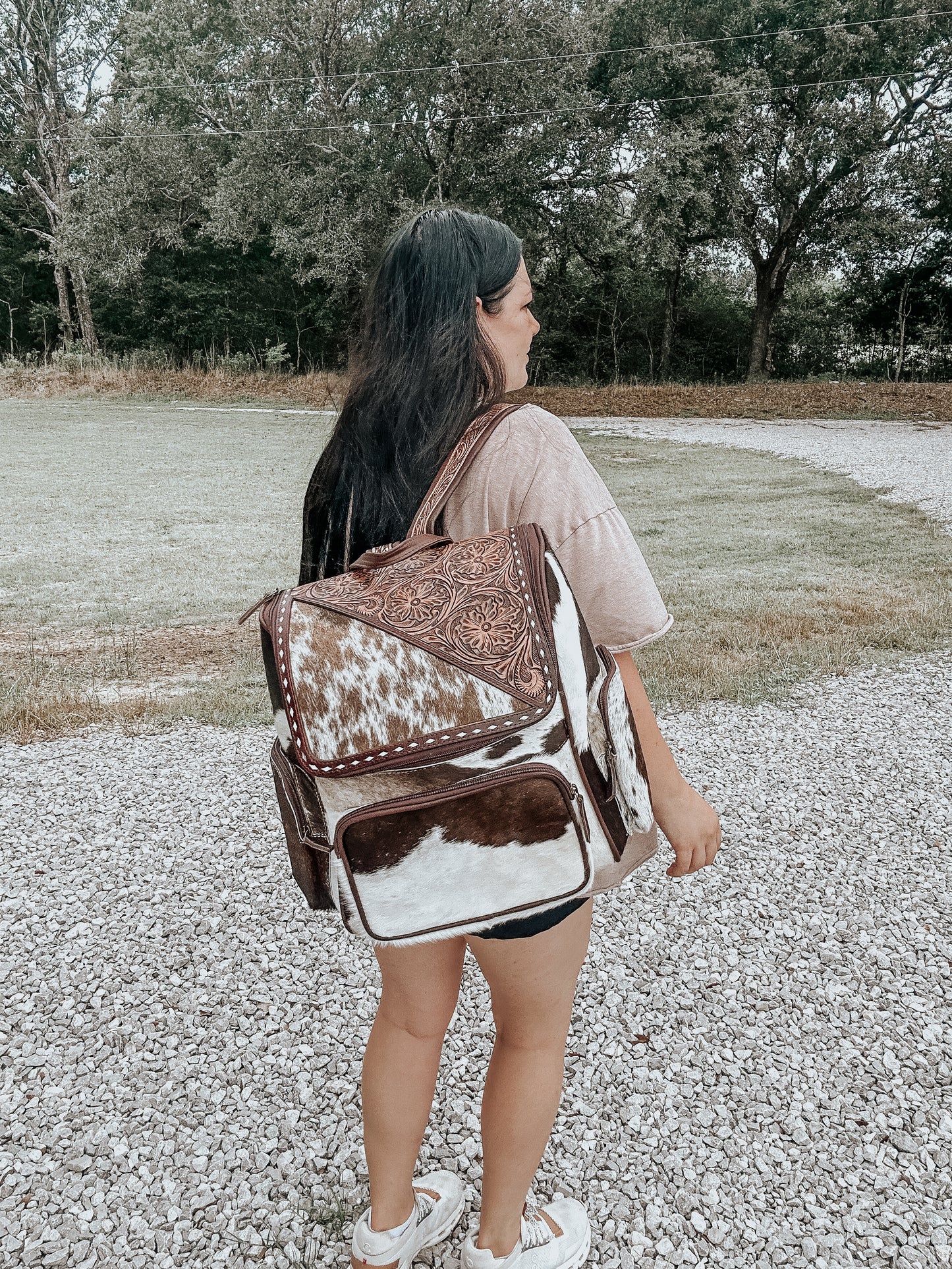 Tulsa Cowhide Leather Backpack