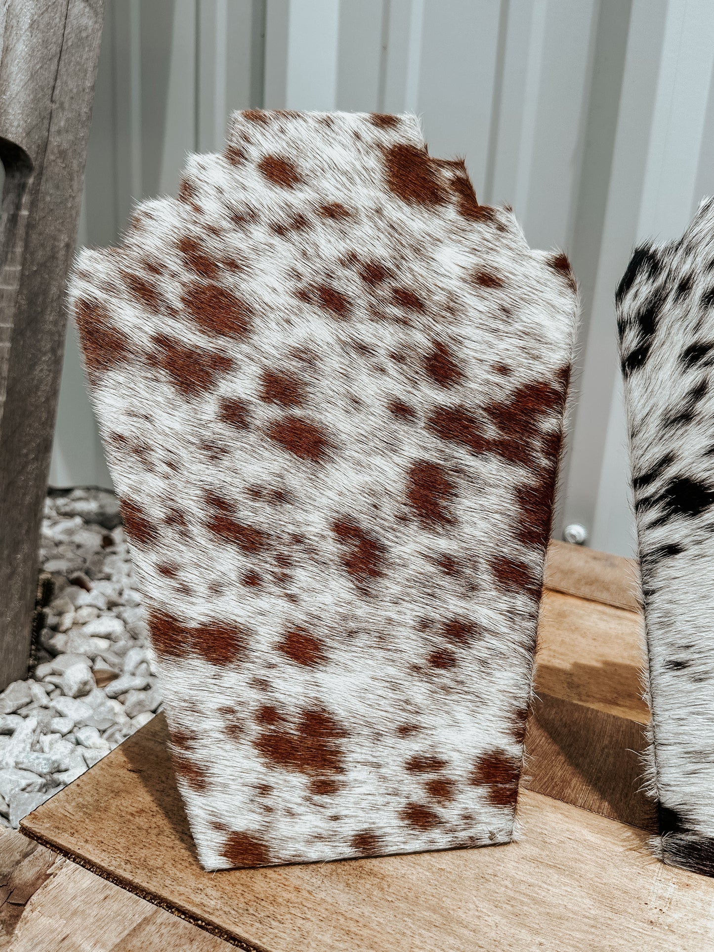 Cowhide Necklace Stand