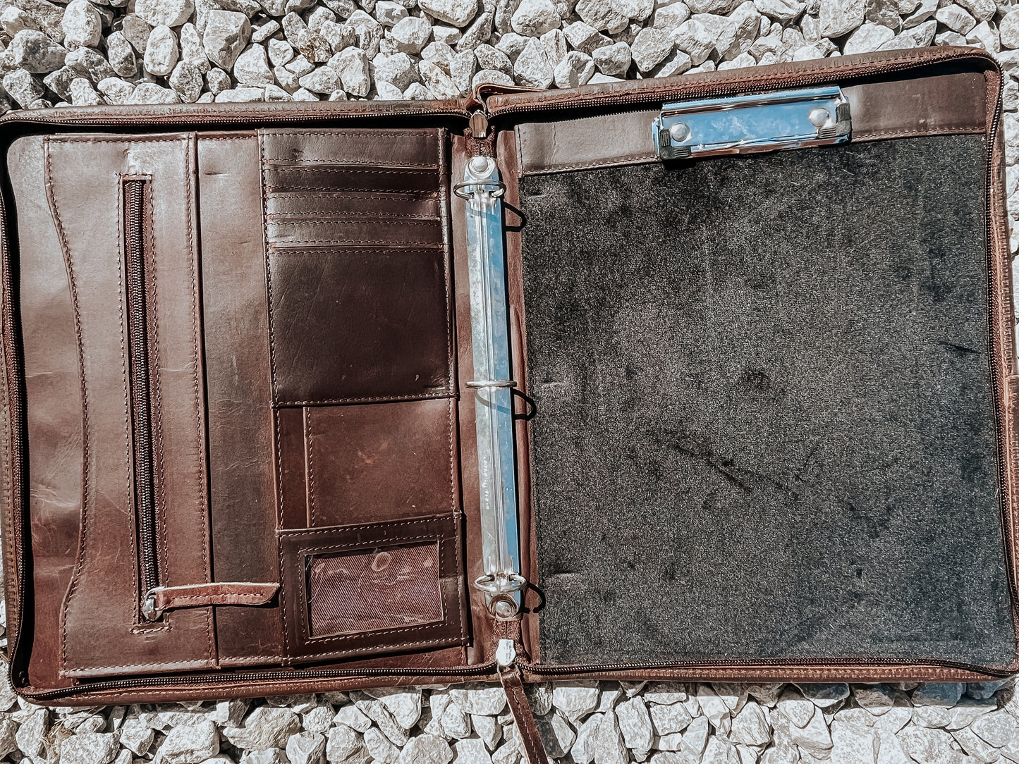 Cowhide Notepad/Clipboard