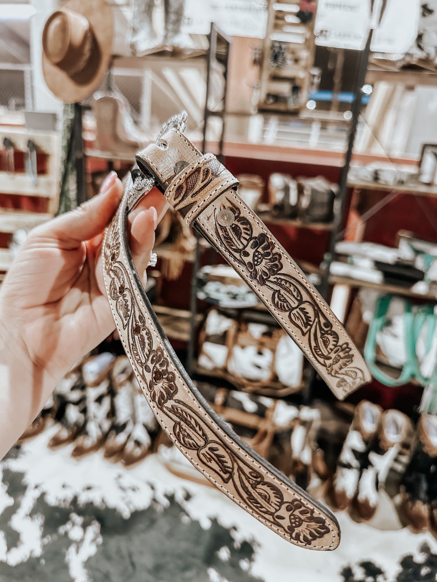 Rio Tooled Leather Belt