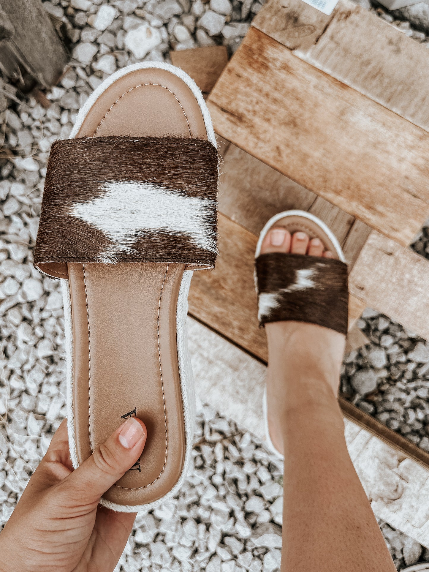 Mesa Cowhide Platform Sandals
