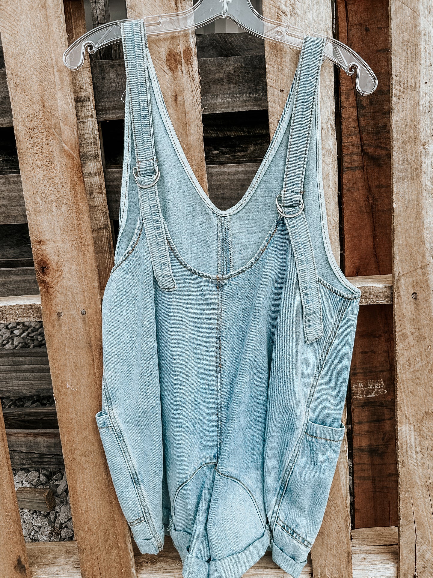 Denim Romper