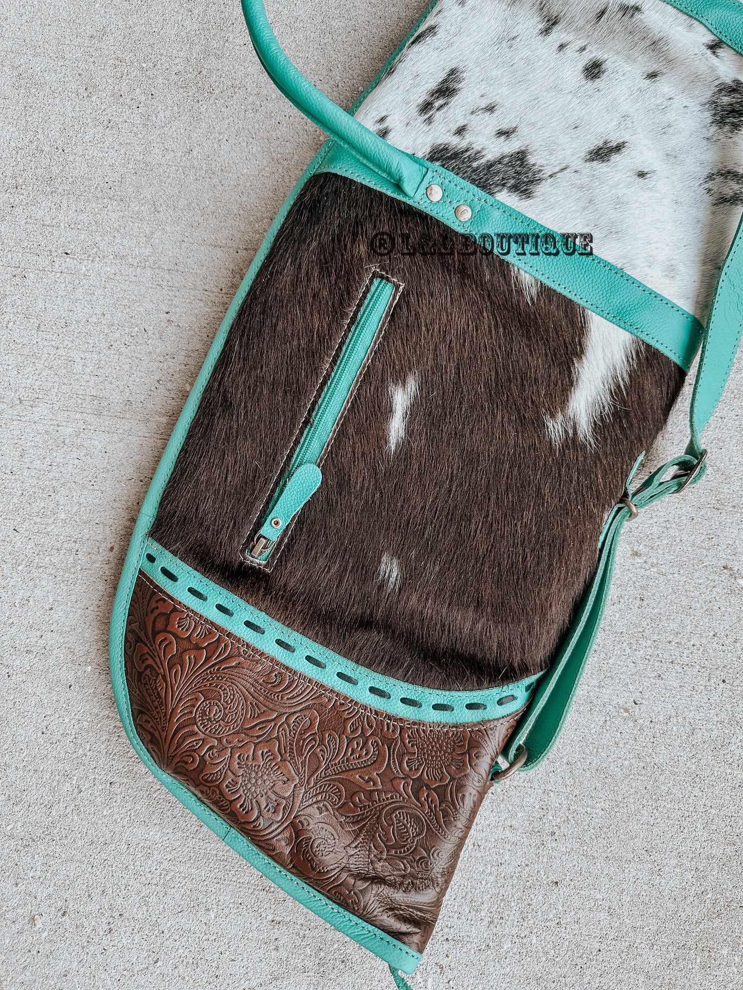 Tilo Turquoise Cowhide Shot Gun Case