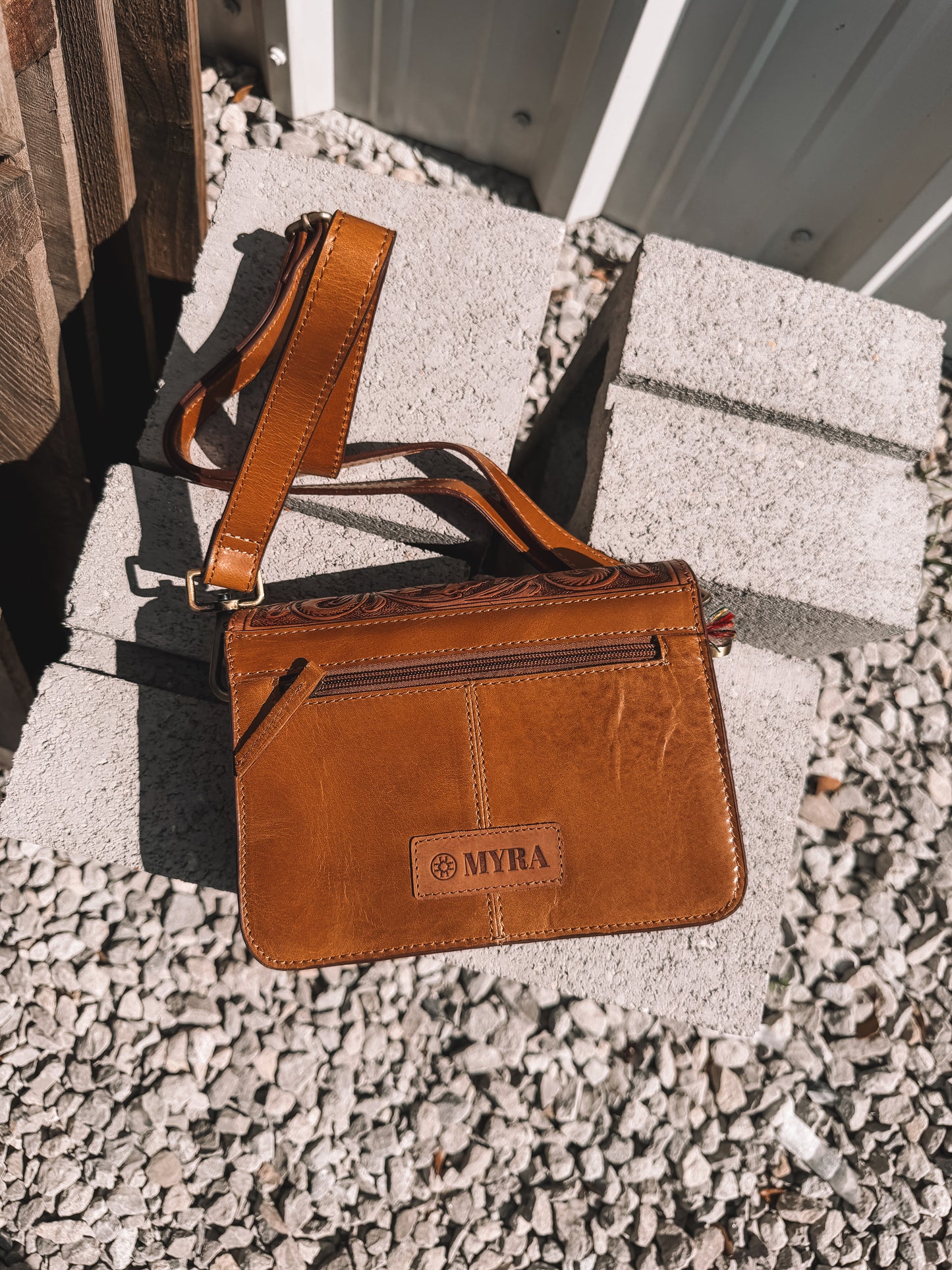 Bridle Cowhide Crossbody