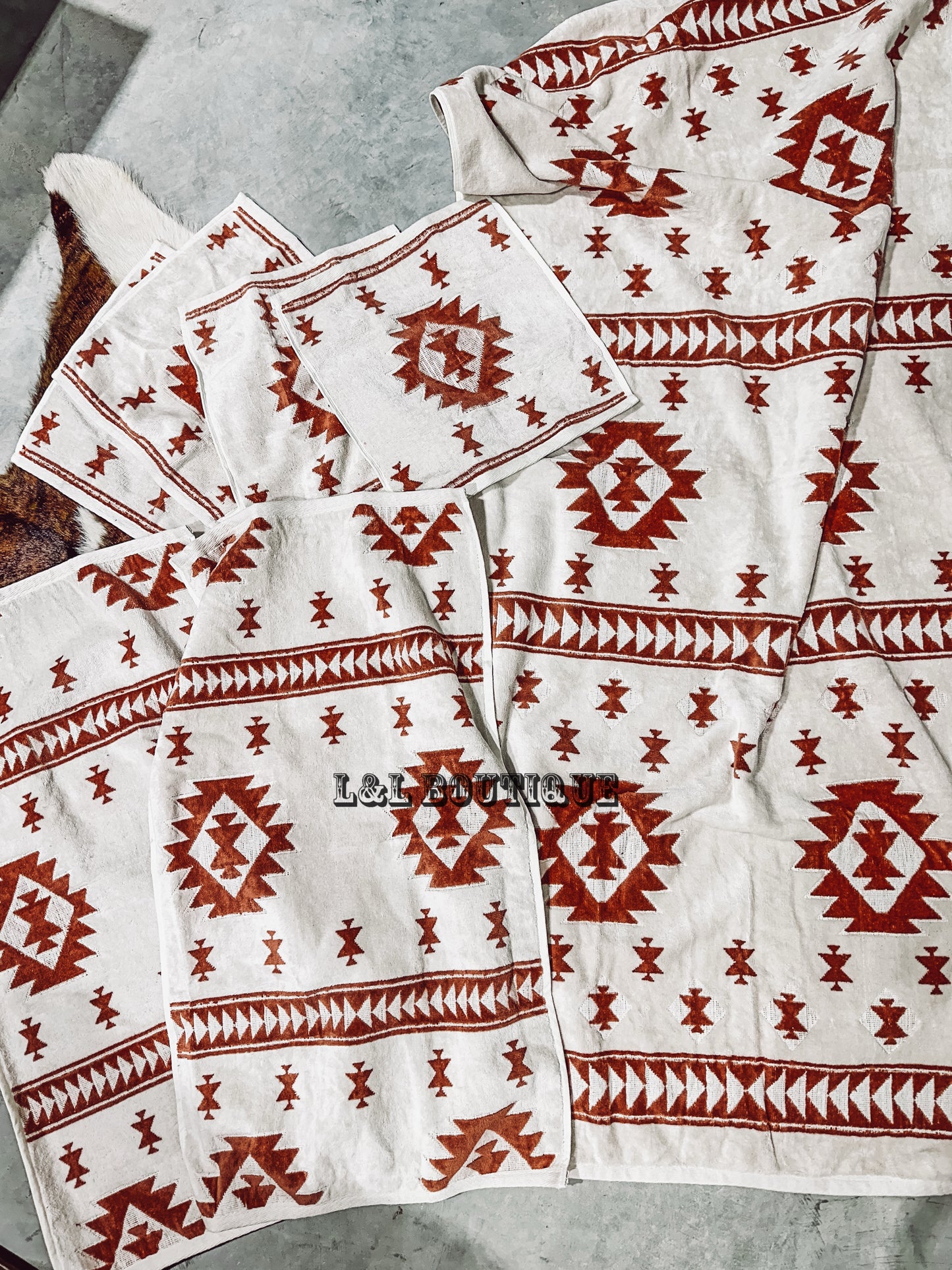 Sands Aztec Bath Towel Set of 7