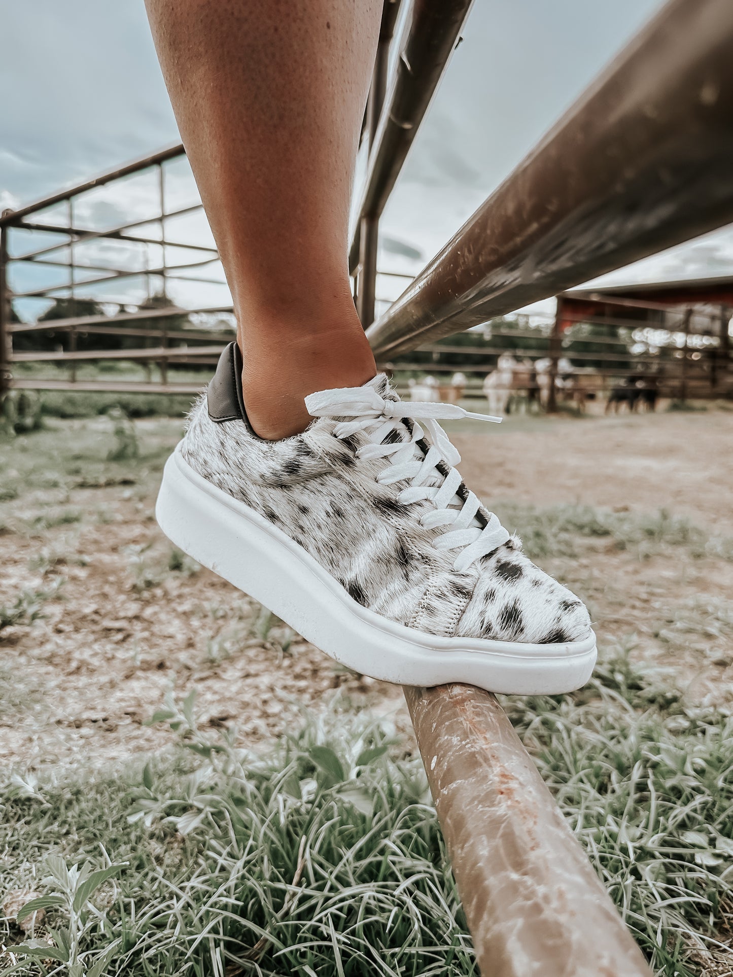 Julia Cowhide Sneakers