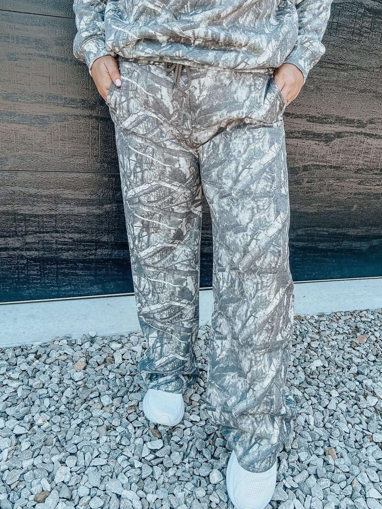 Camo Sweat Pants in Olive