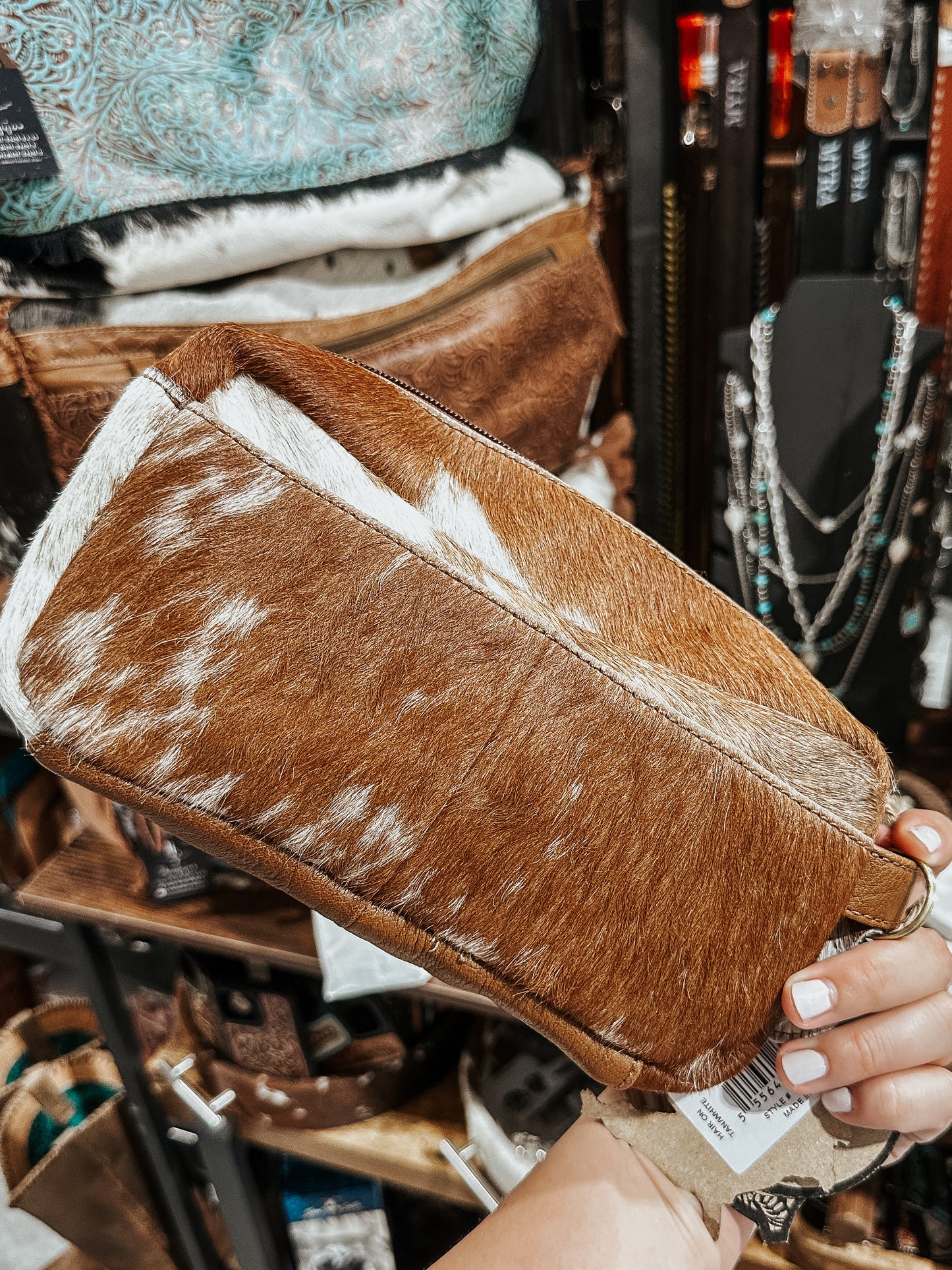 Tooled Leather Men’s Toiletry Bag