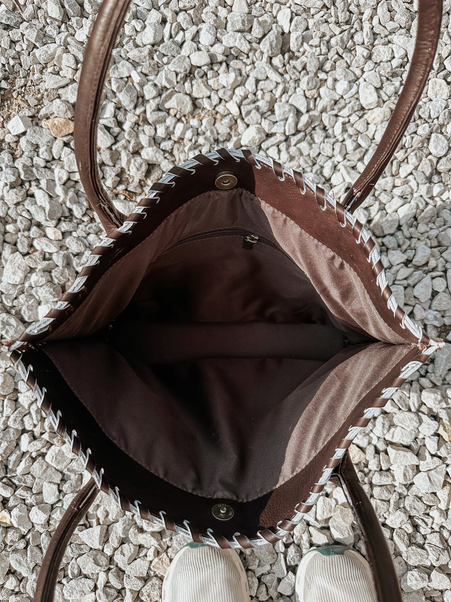 Elena Cowhide Tote Bag