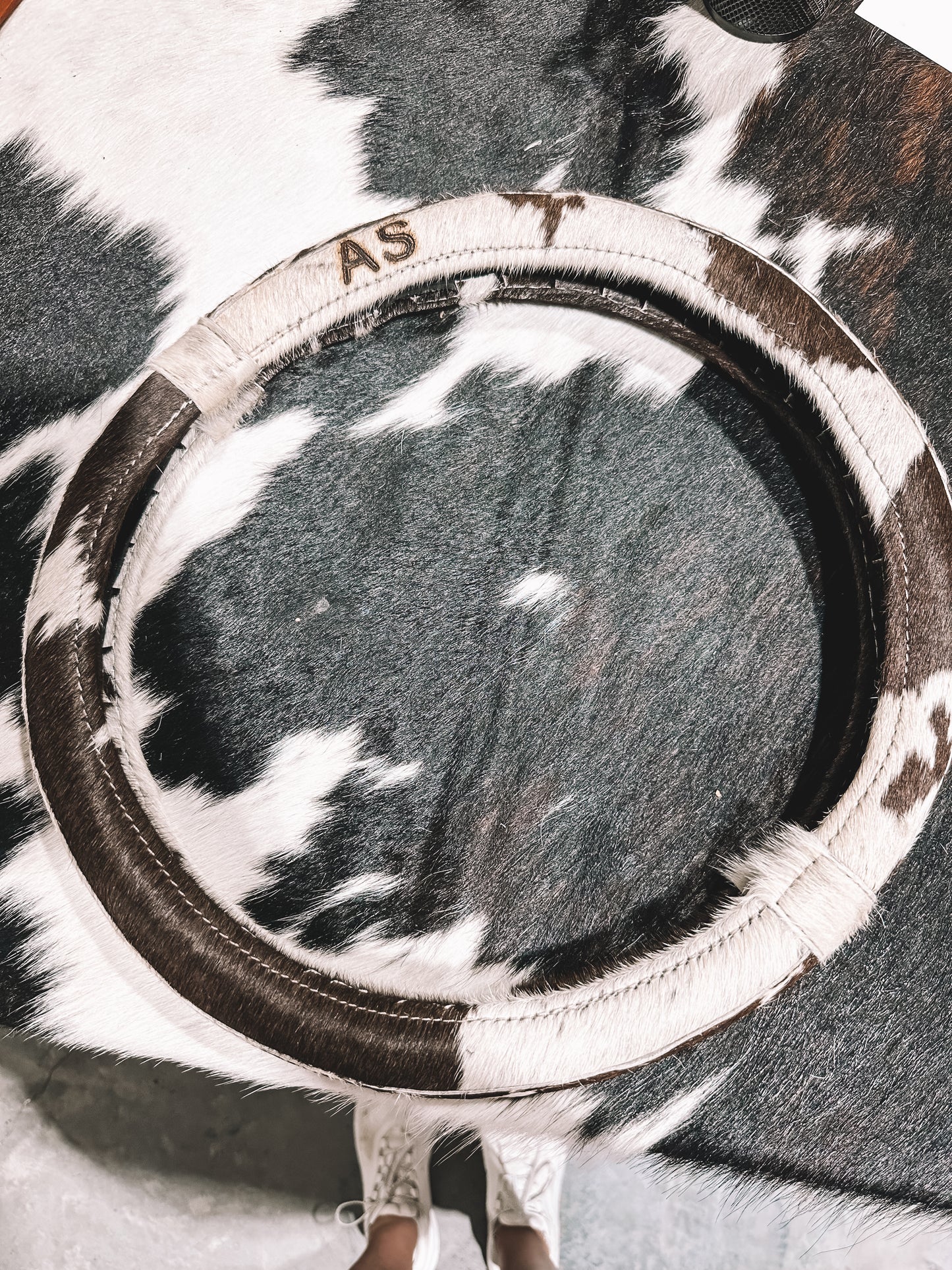 All Cowhide Steering Wheel Cover