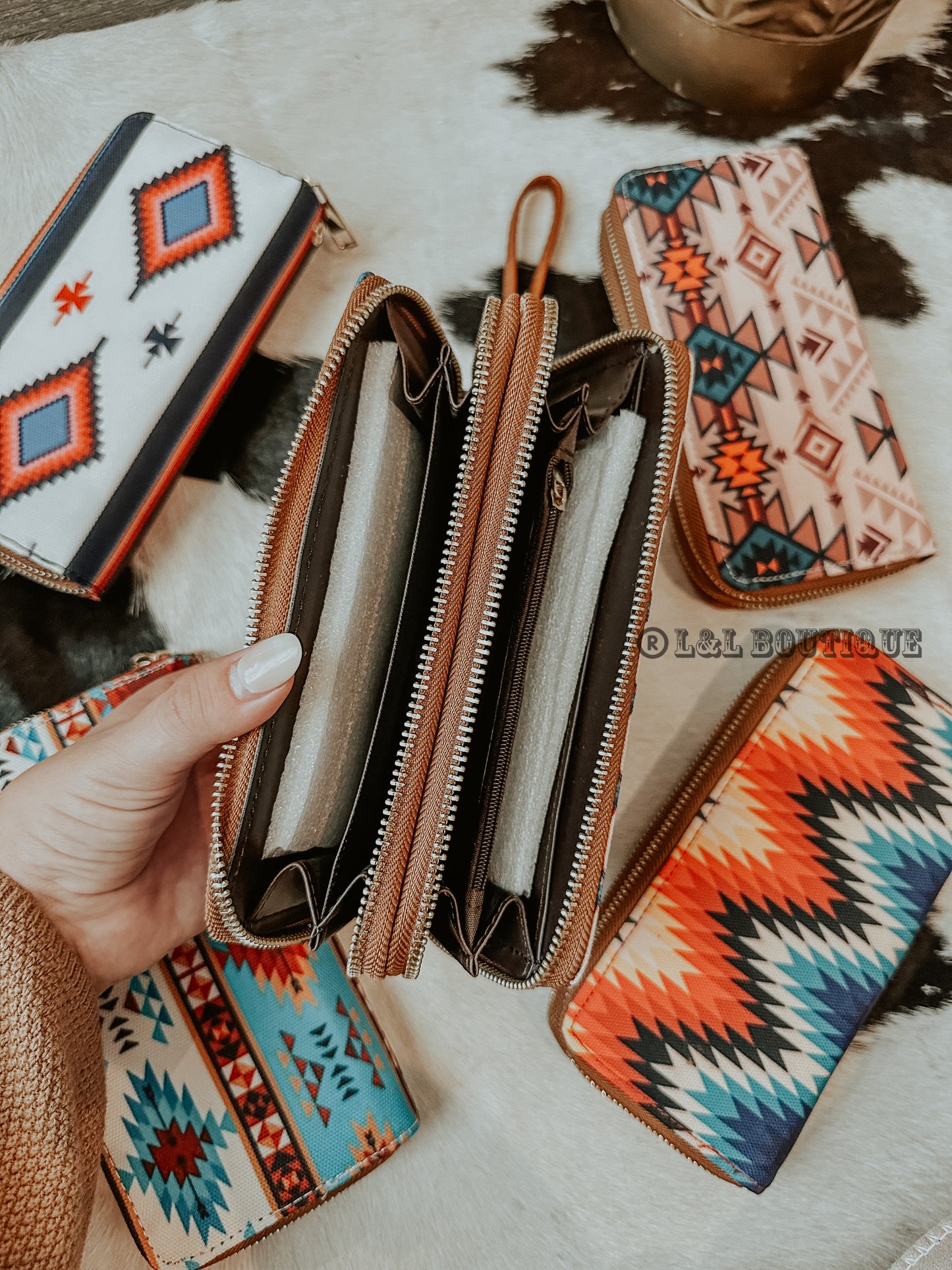 Aztec Wristlet Wallet
