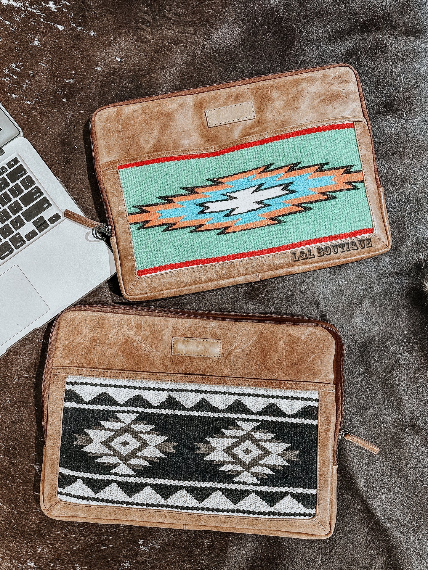 Minerva Leather Laptop Case