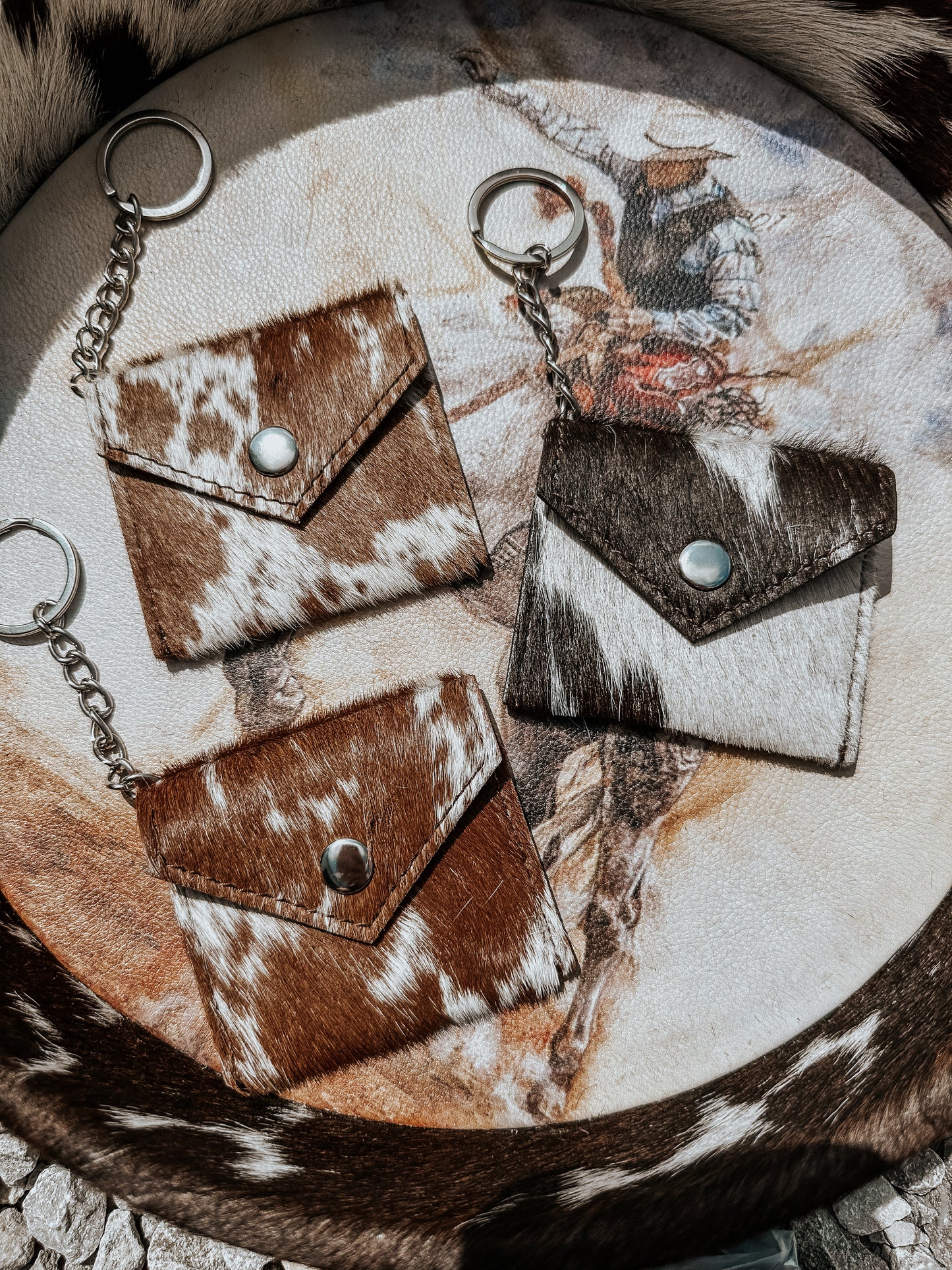 Cowhide AirPods Keychain